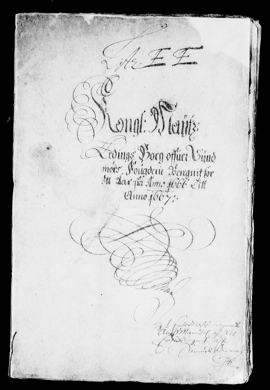 Rentekammeret inntil 1814, Reviderte regnskaper, Stiftamtstueregnskaper, Bergen stiftamt, AV/RA-EA-6043/R/Rc/L0025: Bergen stiftamt, 1667