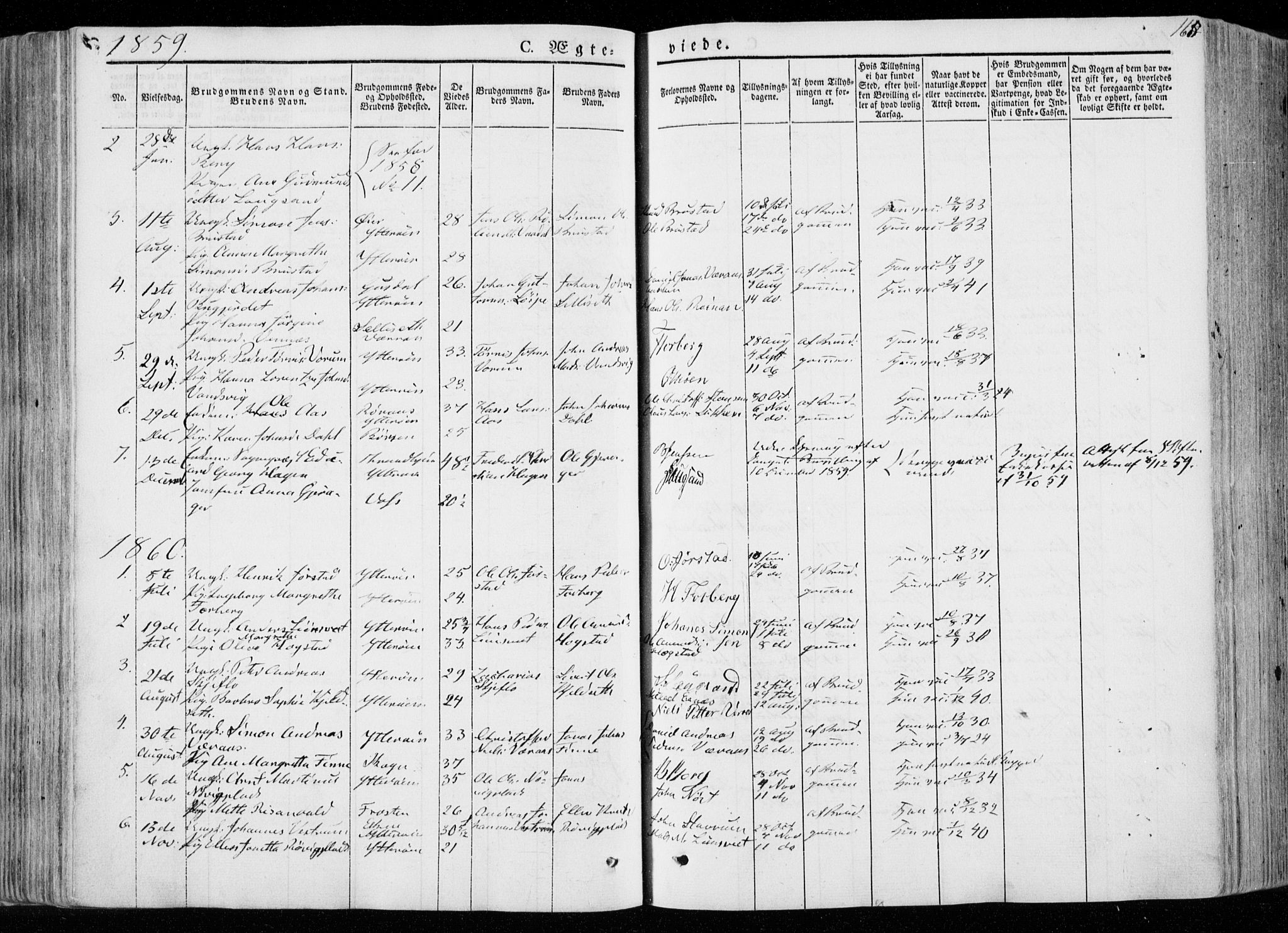 Ministerialprotokoller, klokkerbøker og fødselsregistre - Nord-Trøndelag, SAT/A-1458/722/L0218: Parish register (official) no. 722A05, 1843-1868, p. 165
