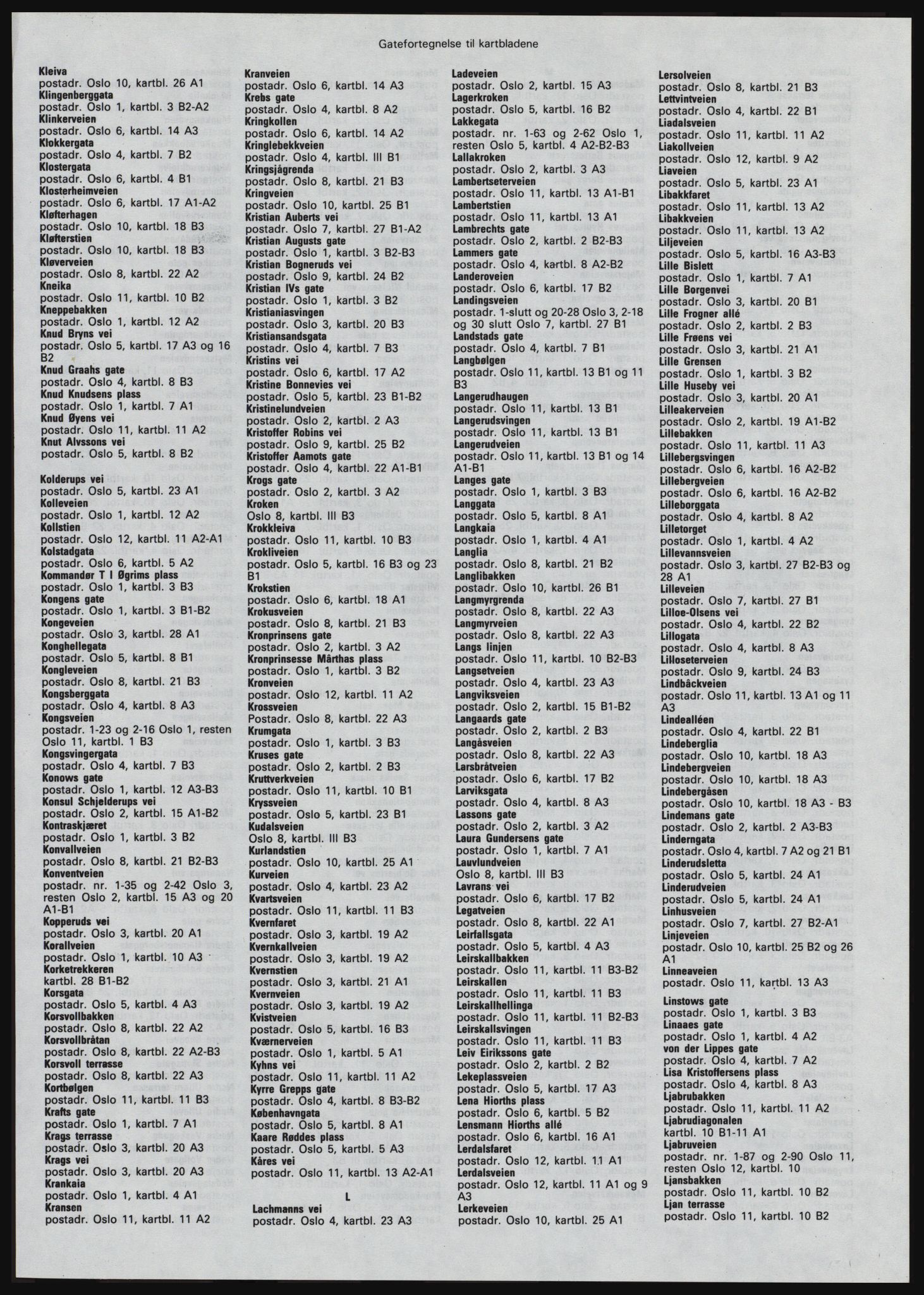 Kristiania/Oslo adressebok, PUBL/-, 1982-1983