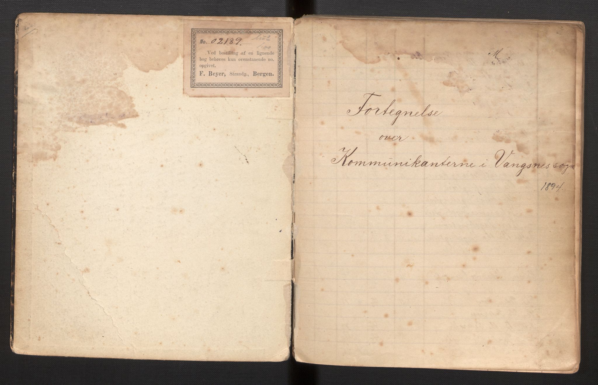 Vik sokneprestembete, AV/SAB-A-81501/H/Hb/L0005: Communicants register no. 5, 1894-1969