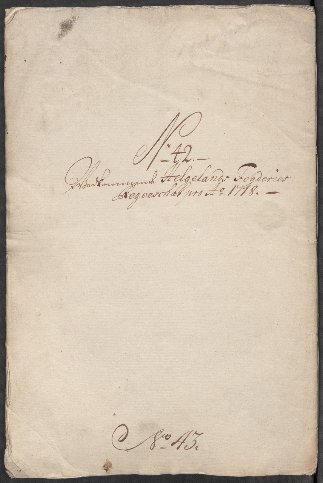 Rentekammeret inntil 1814, Reviderte regnskaper, Fogderegnskap, RA/EA-4092/R65/L4516: Fogderegnskap Helgeland, 1718, p. 283