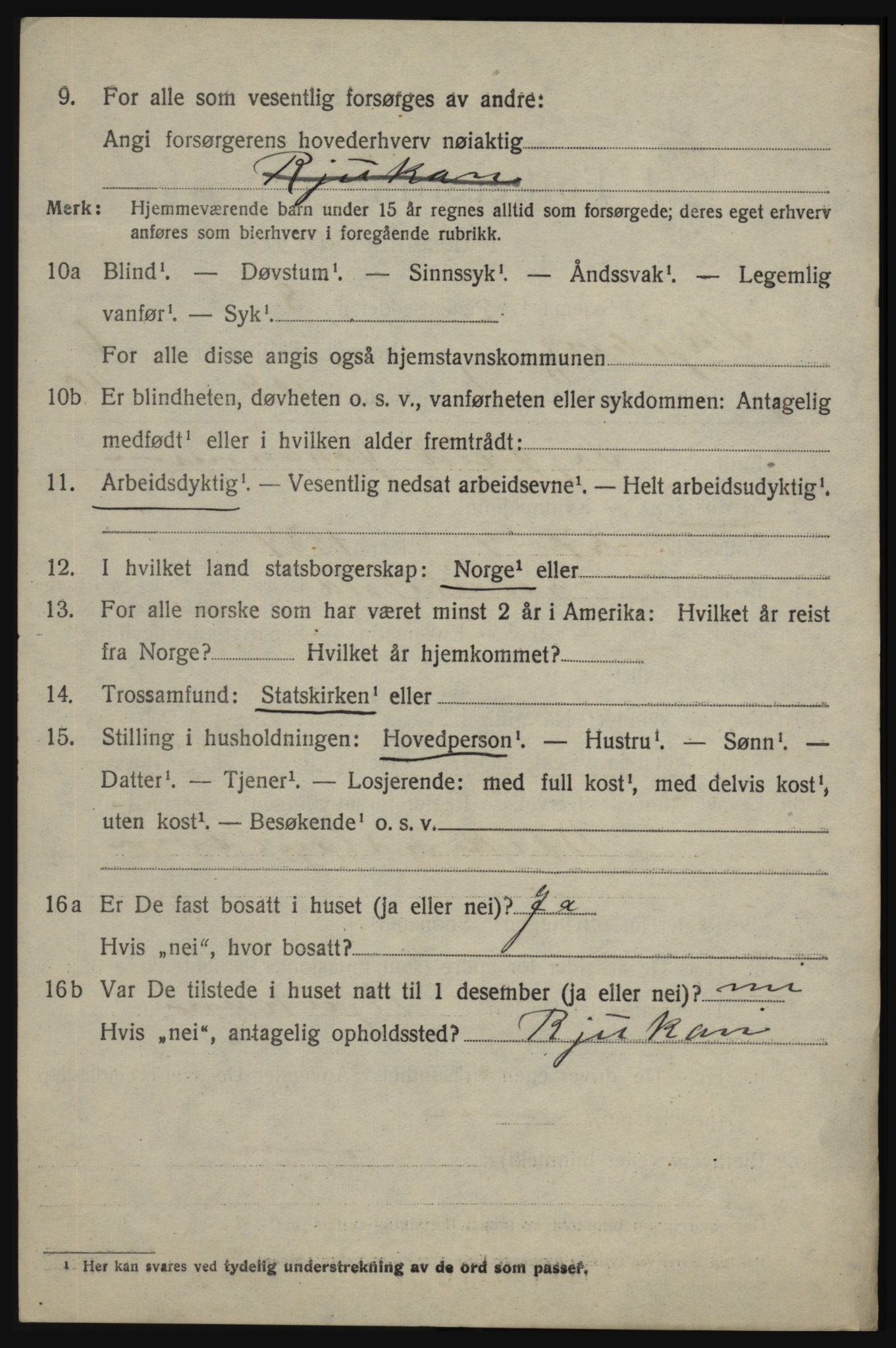 SAO, 1920 census for Skjeberg, 1920, p. 6614