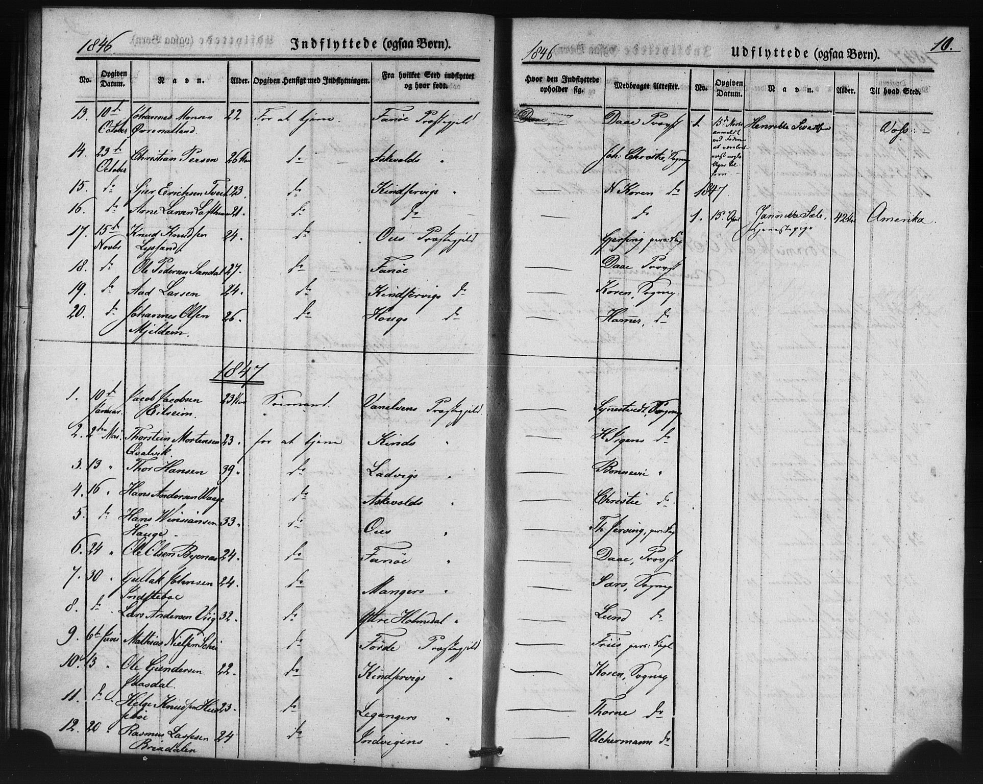 Domkirken sokneprestembete, SAB/A-74801/H/Haa/L0046: Parish register (official) no. F 1, 1841-1852, p. 10