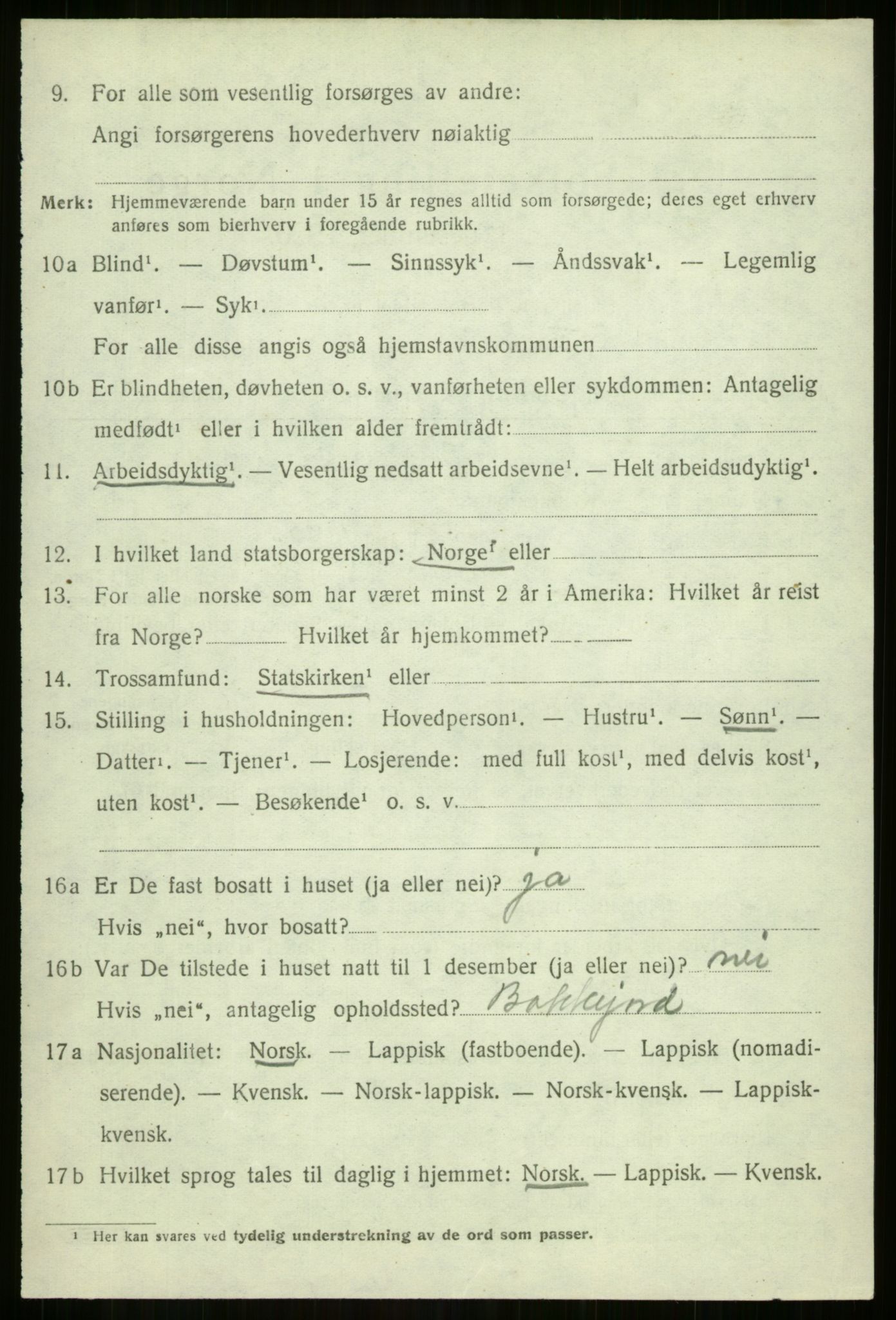 SATØ, 1920 census for Sørreisa, 1920, p. 2977