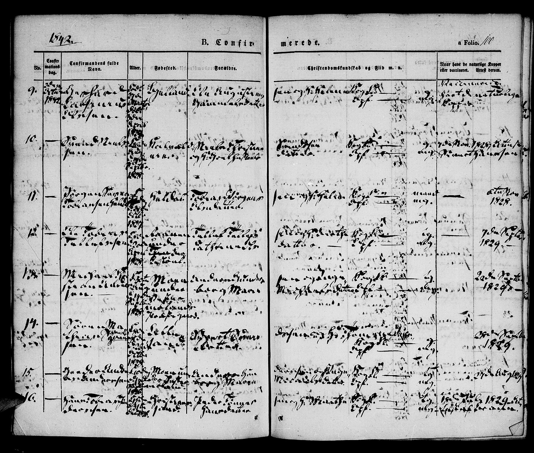 Vestre Moland sokneprestkontor, AV/SAK-1111-0046/F/Fa/Fab/L0005: Parish register (official) no. A 5, 1841-1849, p. 100