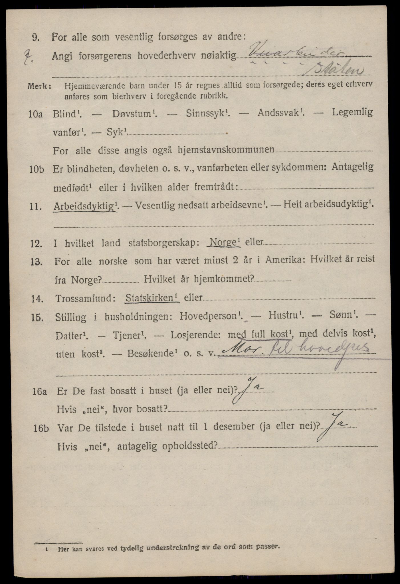 SAKO, 1920 census for Lårdal, 1920, p. 2390