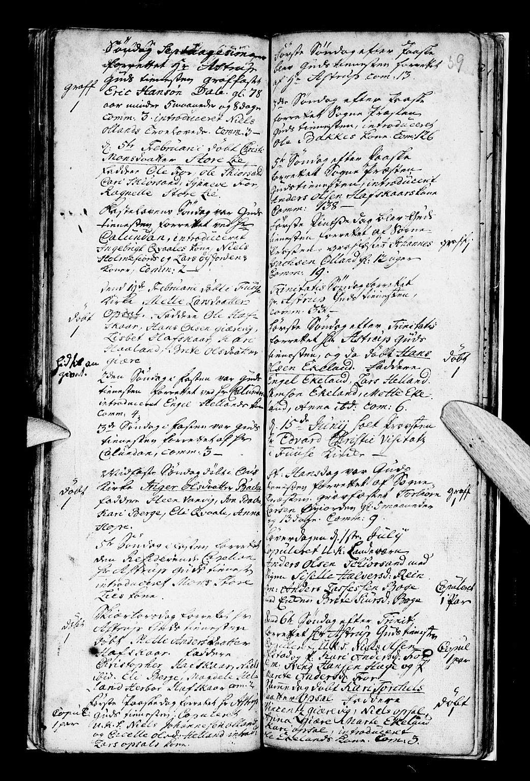 Os sokneprestembete, SAB/A-99929: Parish register (official) no. A 7, 1723-1760, p. 59