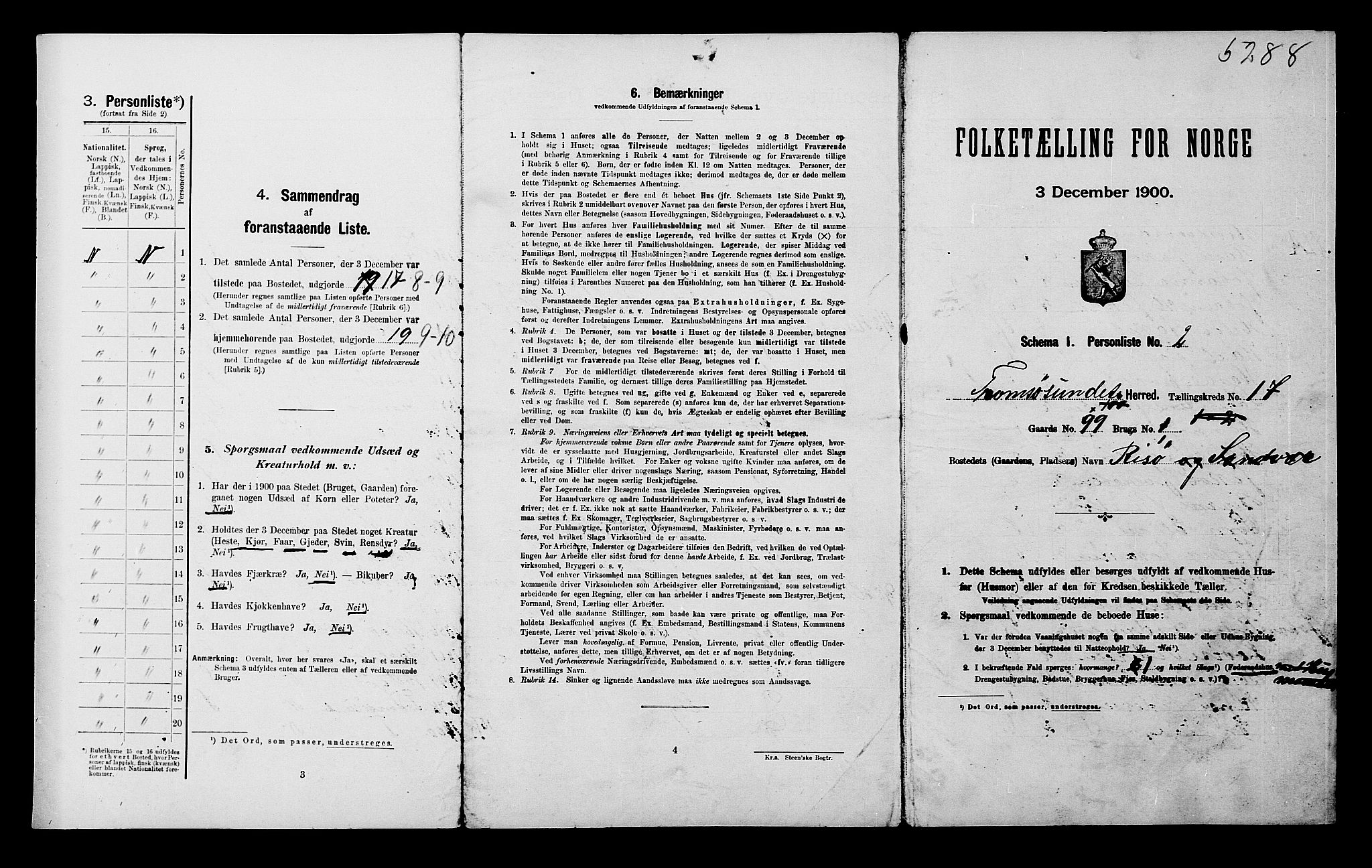 SATØ, 1900 census for Tromsøysund, 1900, p. 1282