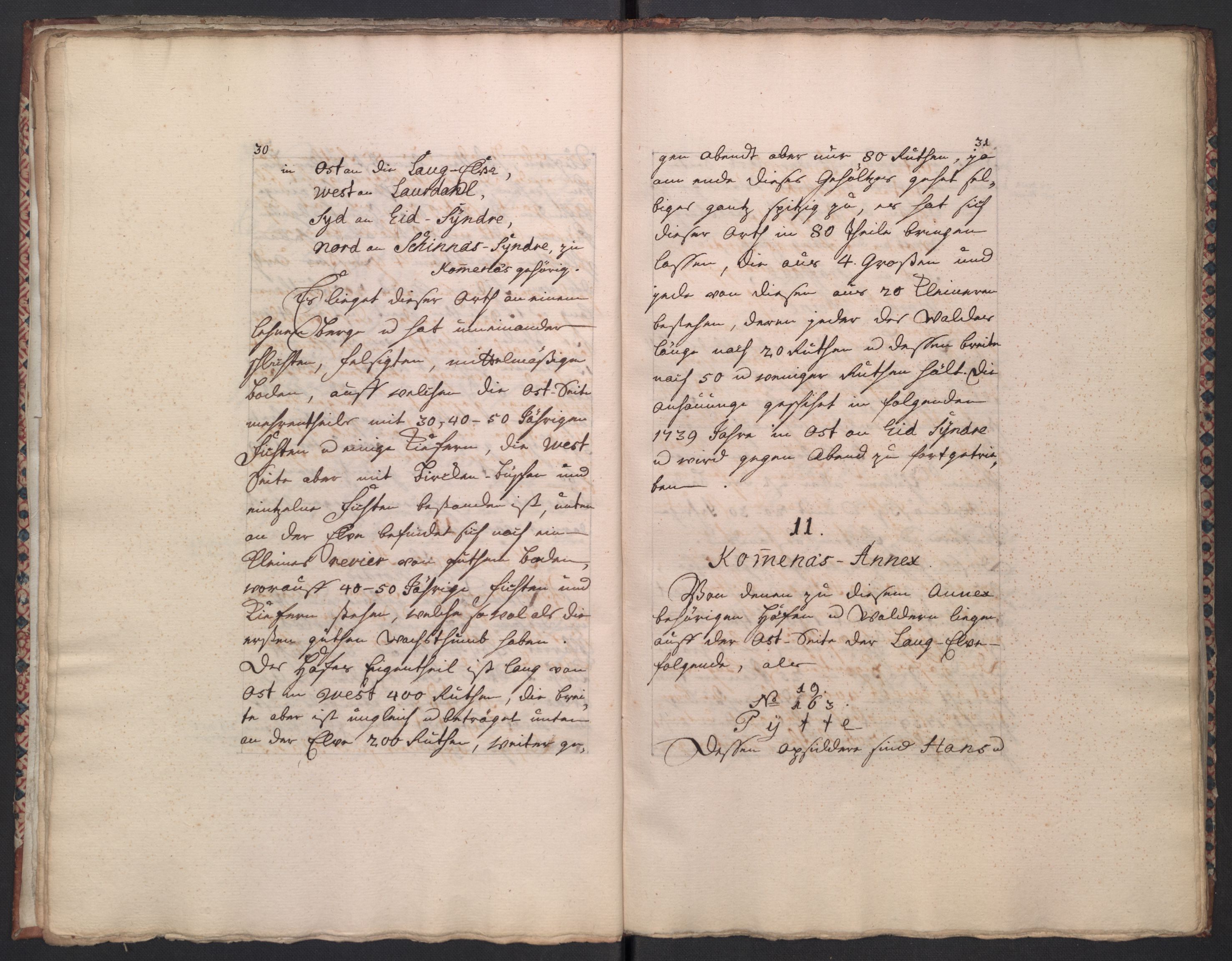 Brünnichs samling, RA/PA-0171/F/L0076: Foliobind nr. 76, 1739, p. 30-31