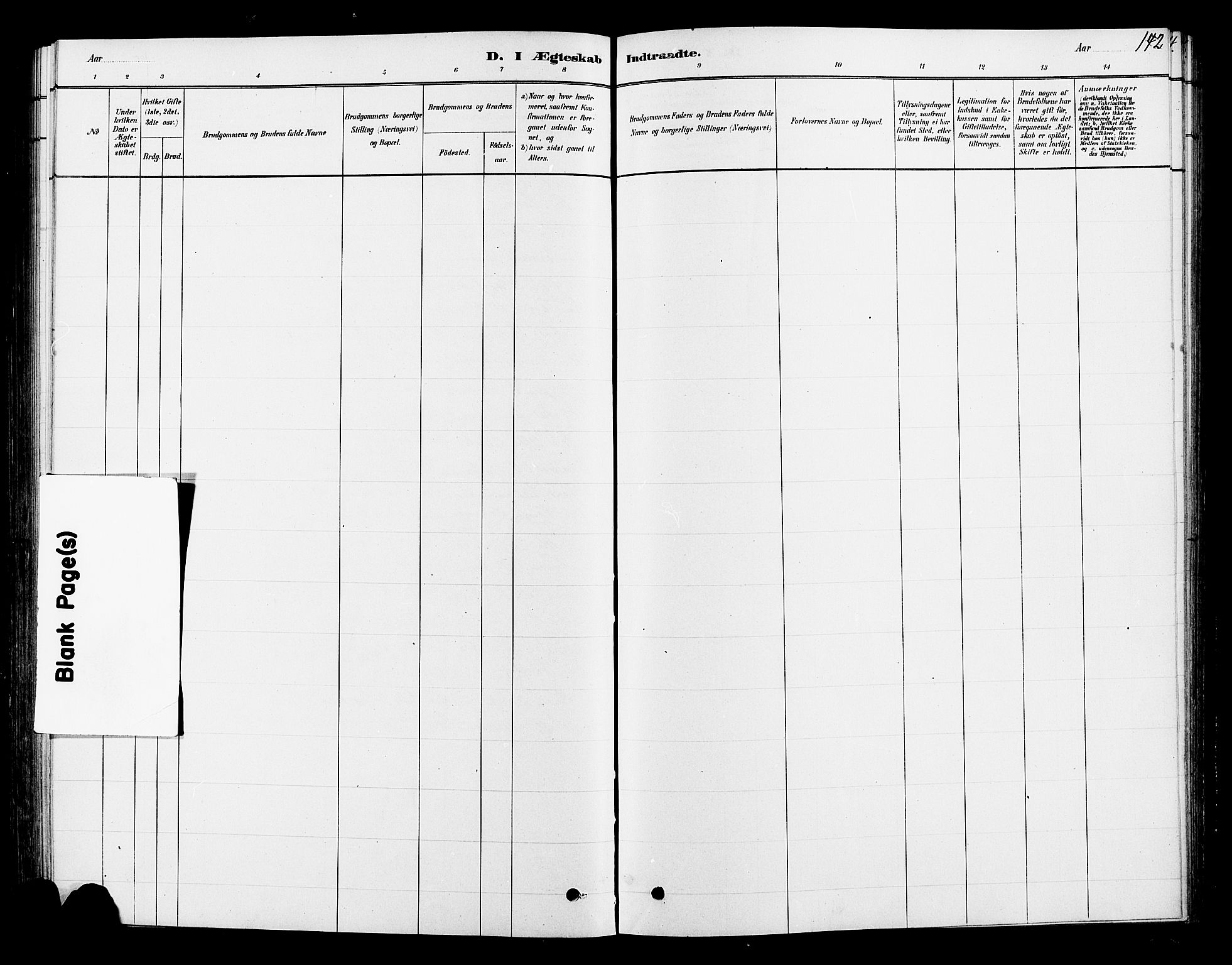 Ringsaker prestekontor, AV/SAH-PREST-014/L/La/L0010: Parish register (copy) no. 10, 1879-1890, p. 142