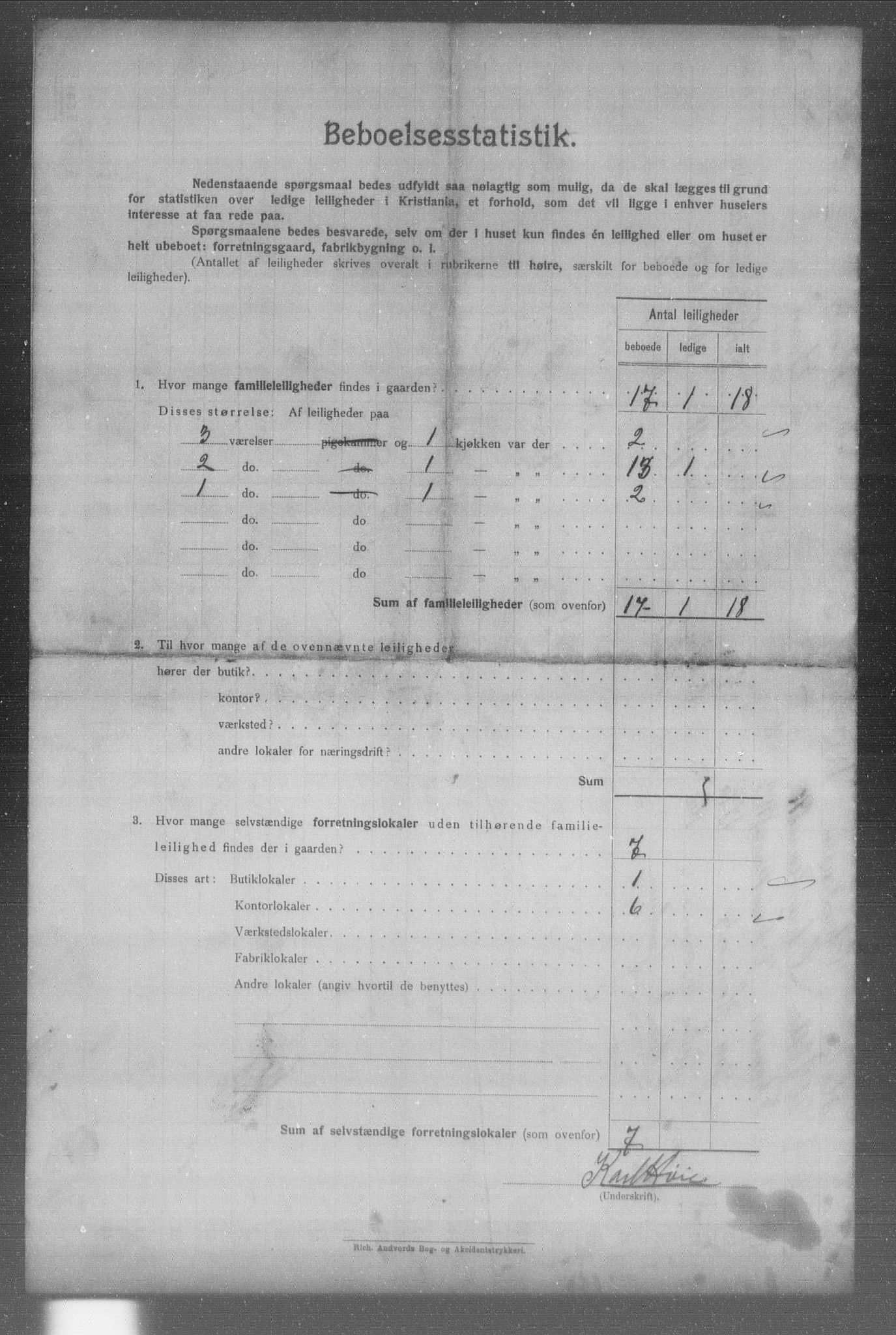 OBA, Municipal Census 1904 for Kristiania, 1904, p. 1035