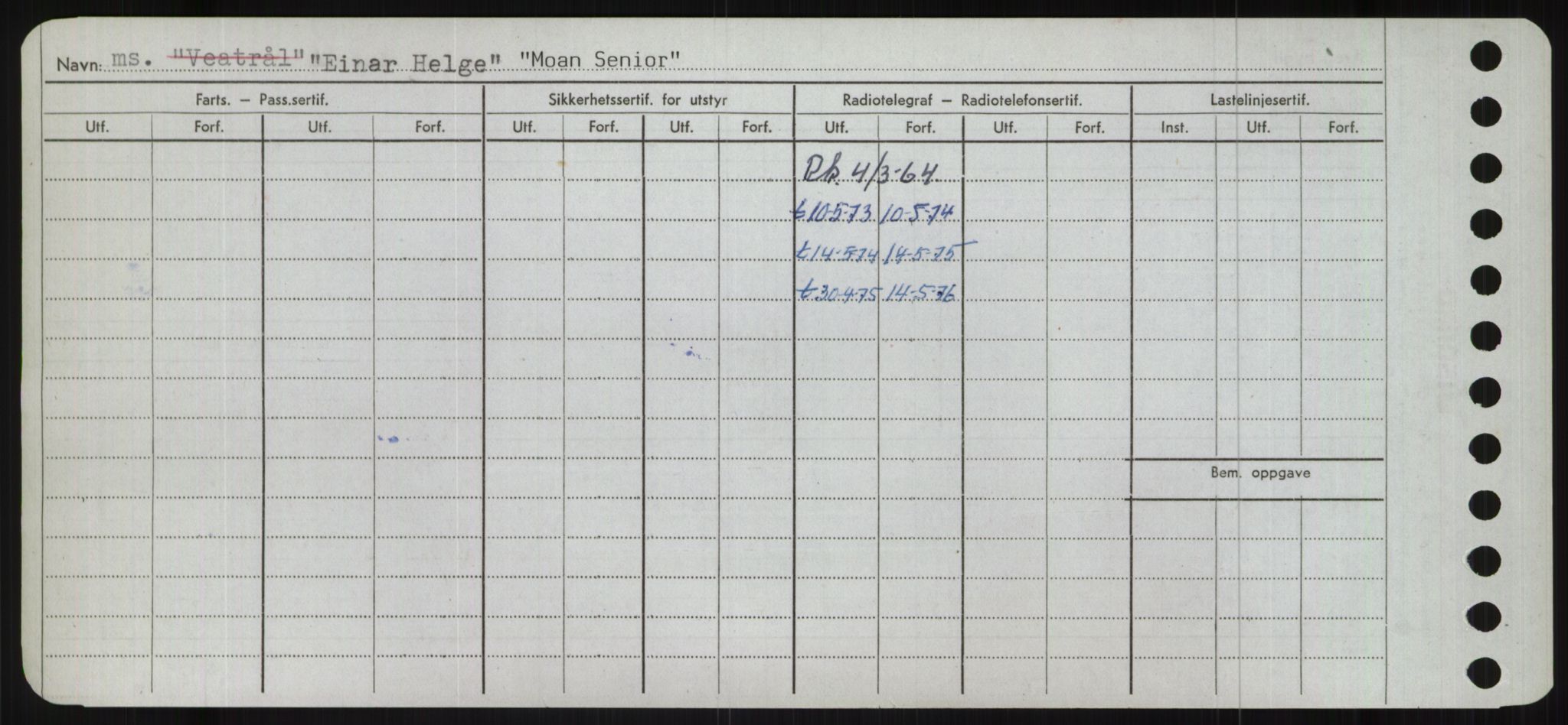 Sjøfartsdirektoratet med forløpere, Skipsmålingen, RA/S-1627/H/Ha/L0004/0001: Fartøy, Mas-R / Fartøy, Mas-Odd, p. 188