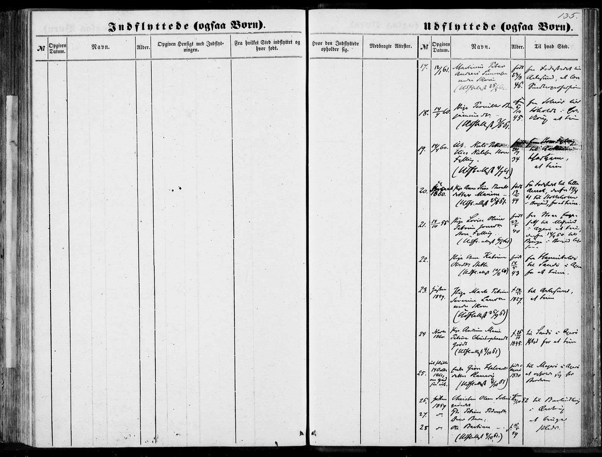 Ministerialprotokoller, klokkerbøker og fødselsregistre - Møre og Romsdal, AV/SAT-A-1454/524/L0354: Parish register (official) no. 524A06, 1857-1863, p. 135