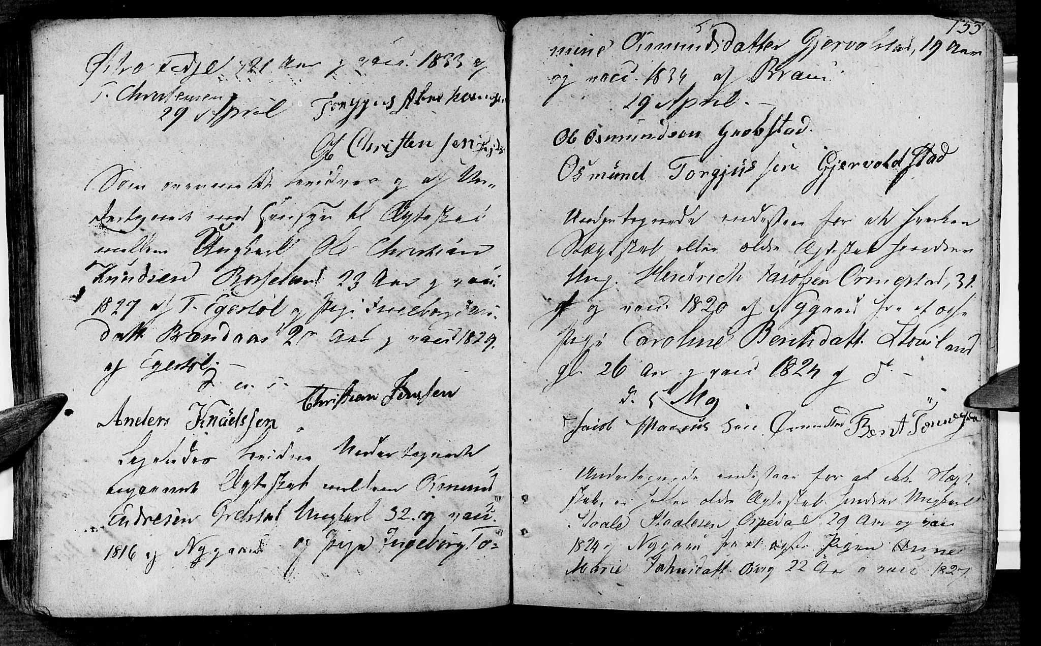 Søgne sokneprestkontor, SAK/1111-0037/F/Fa/Fab/L0007: Parish register (official) no. A 7, 1791-1851, p. 155