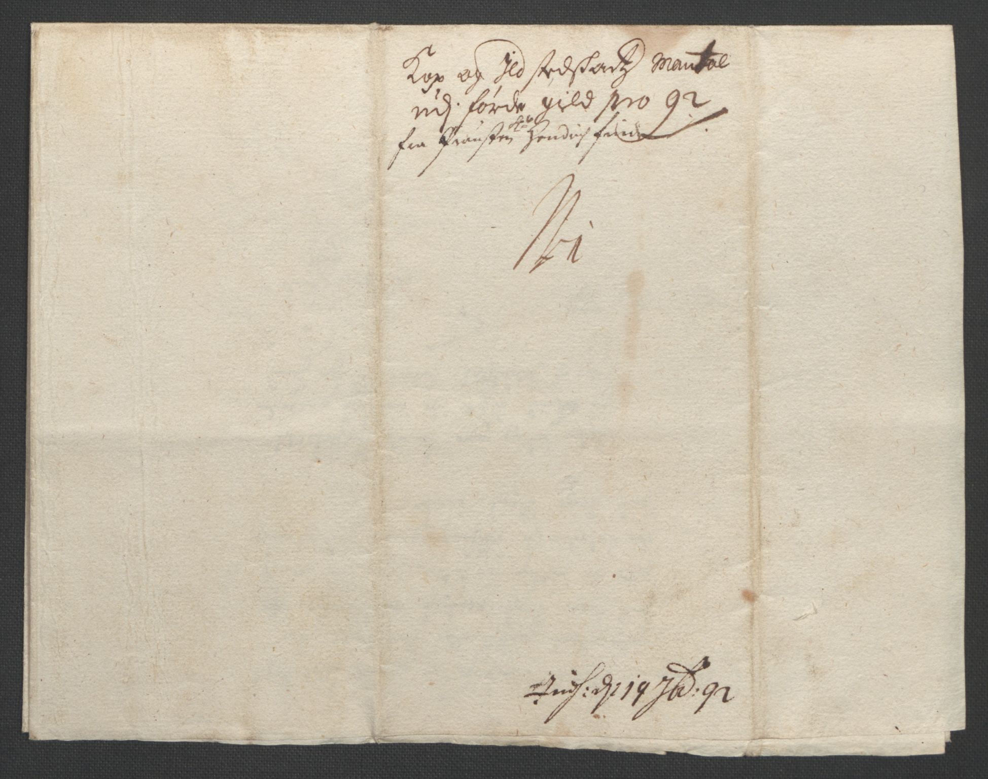 Rentekammeret inntil 1814, Reviderte regnskaper, Fogderegnskap, AV/RA-EA-4092/R53/L3420: Fogderegnskap Sunn- og Nordfjord, 1691-1692, p. 218