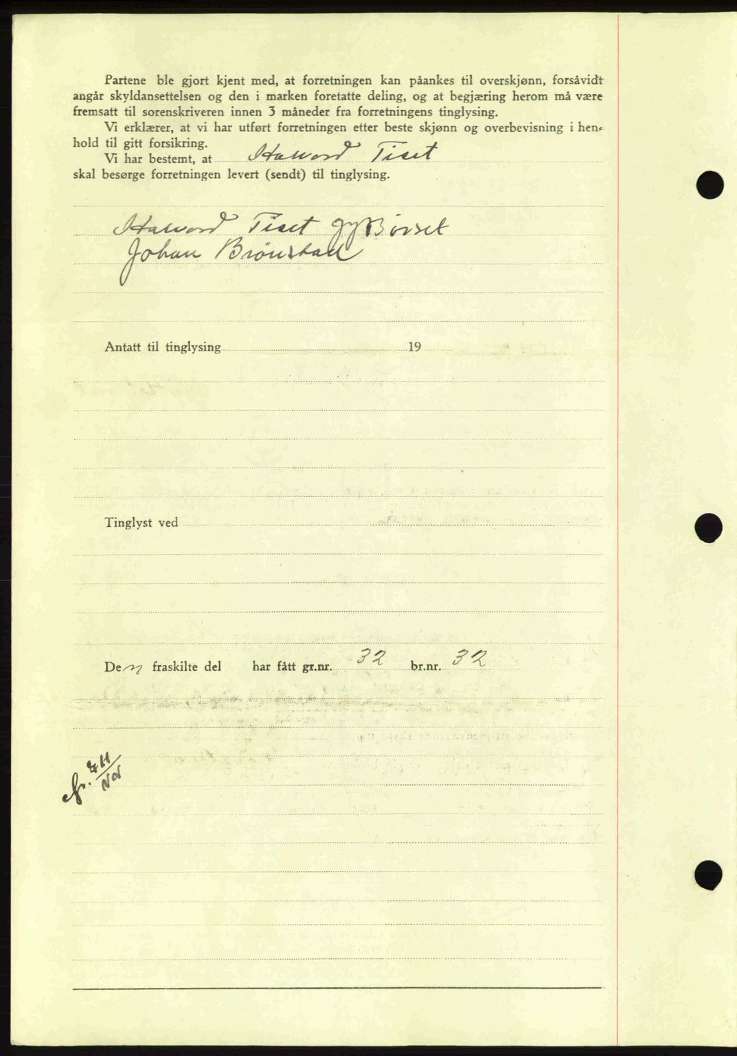 Nordmøre sorenskriveri, AV/SAT-A-4132/1/2/2Ca: Mortgage book no. A93, 1942-1942, Diary no: : 2172/1942