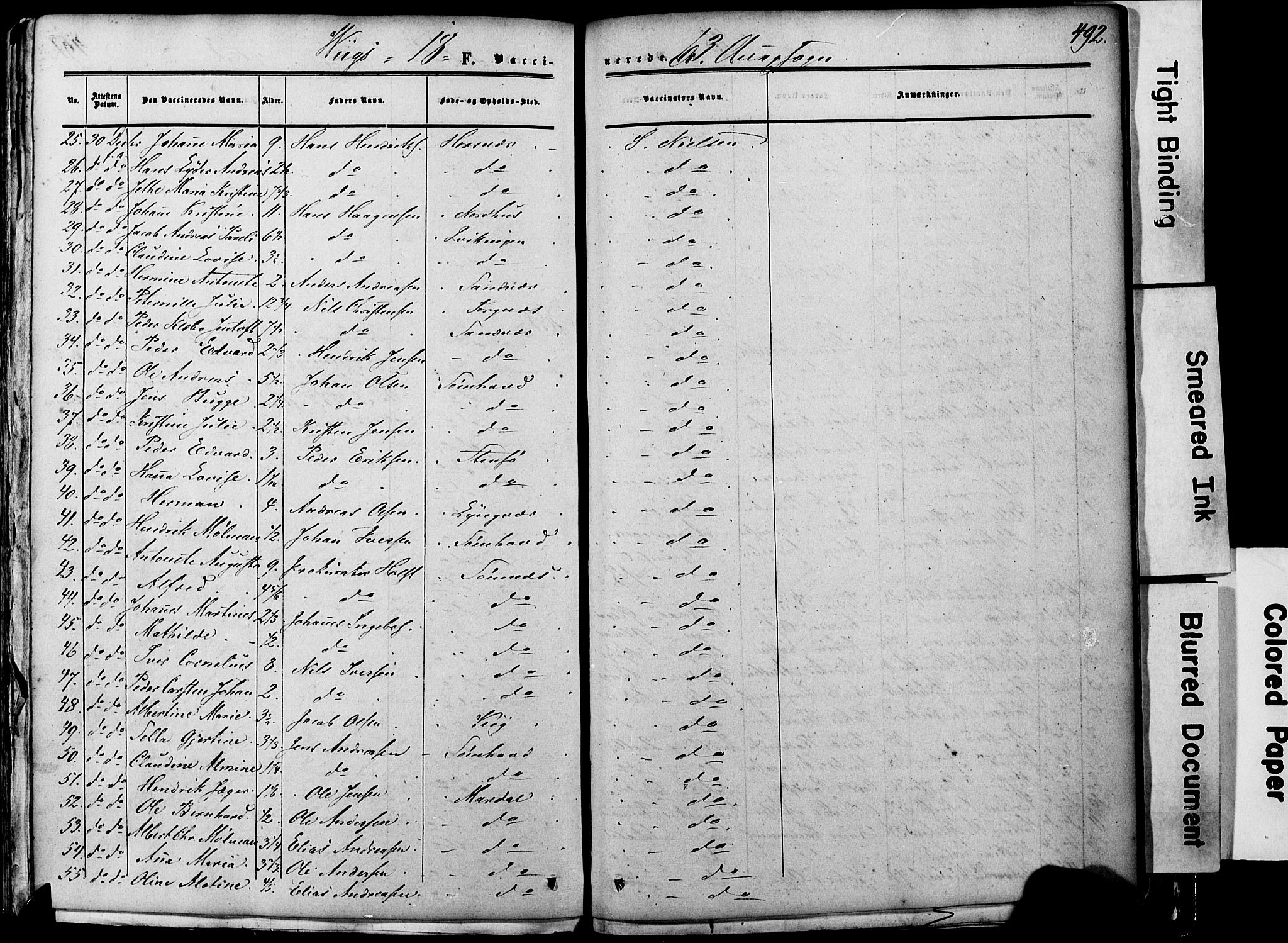 Ministerialprotokoller, klokkerbøker og fødselsregistre - Nordland, AV/SAT-A-1459/812/L0176: Parish register (official) no. 812A05, 1834-1874, p. 492