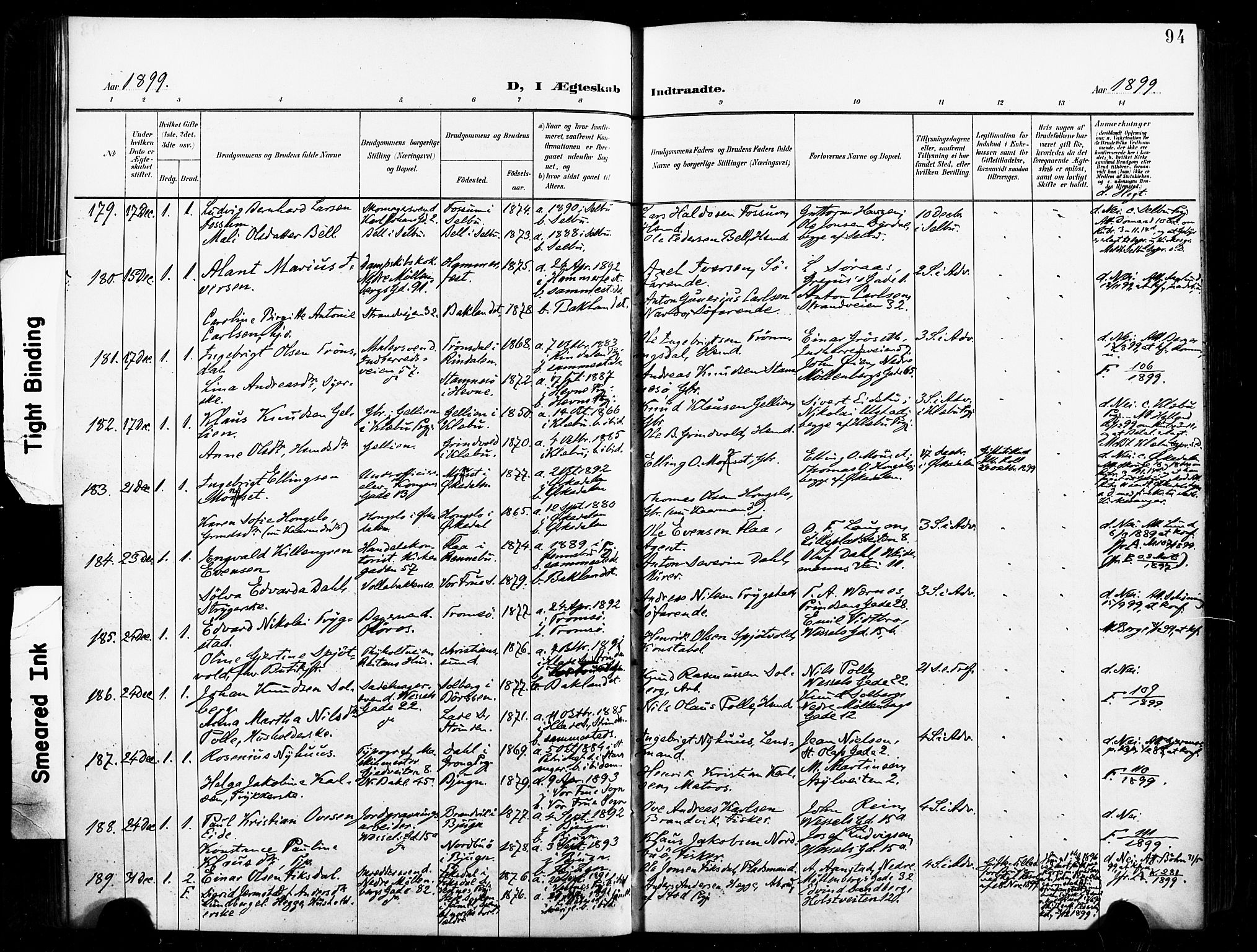 Ministerialprotokoller, klokkerbøker og fødselsregistre - Sør-Trøndelag, SAT/A-1456/604/L0198: Parish register (official) no. 604A19, 1893-1900, p. 94