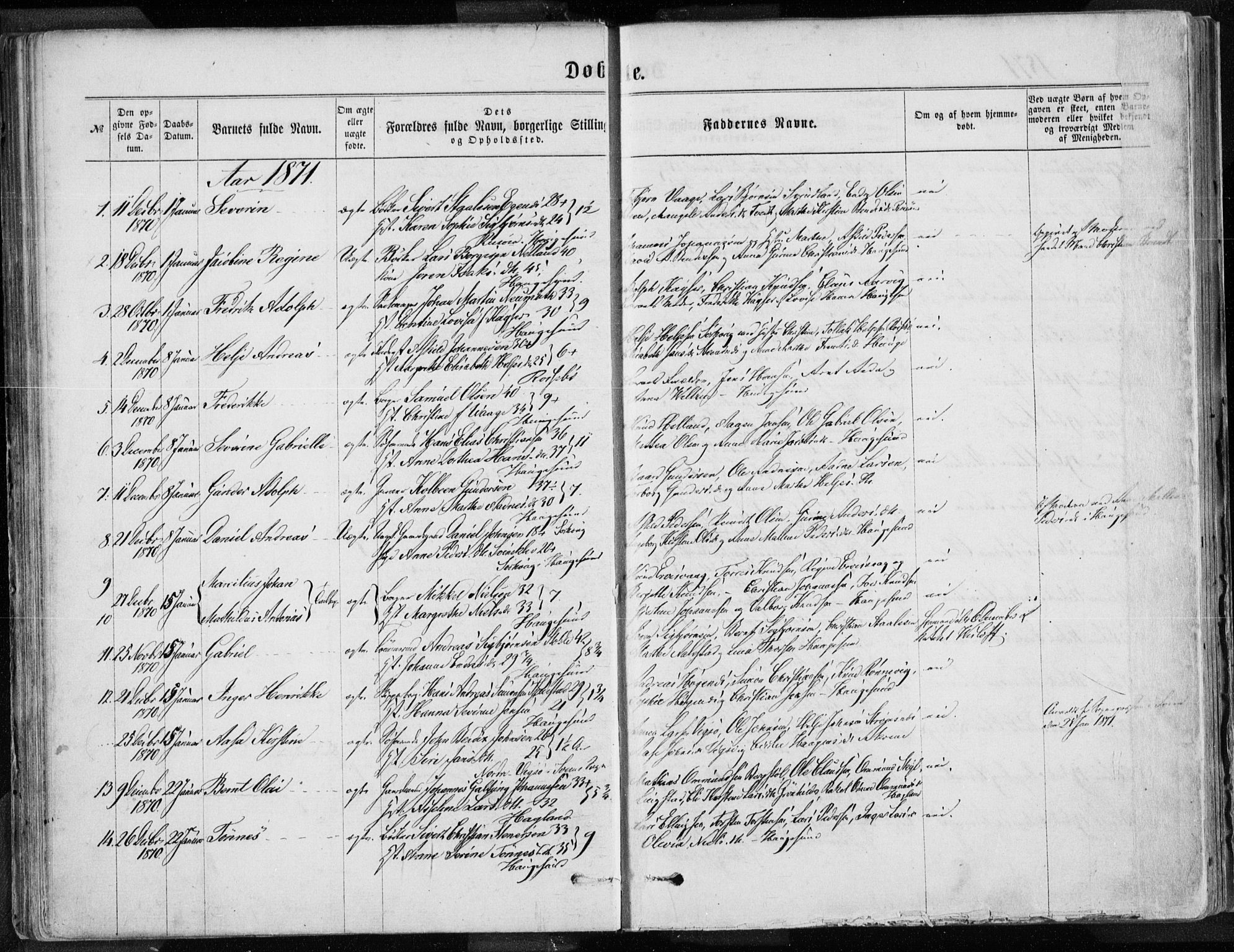 Torvastad sokneprestkontor, AV/SAST-A -101857/H/Ha/Haa/L0012: Parish register (official) no. A 12.1, 1867-1877, p. 54