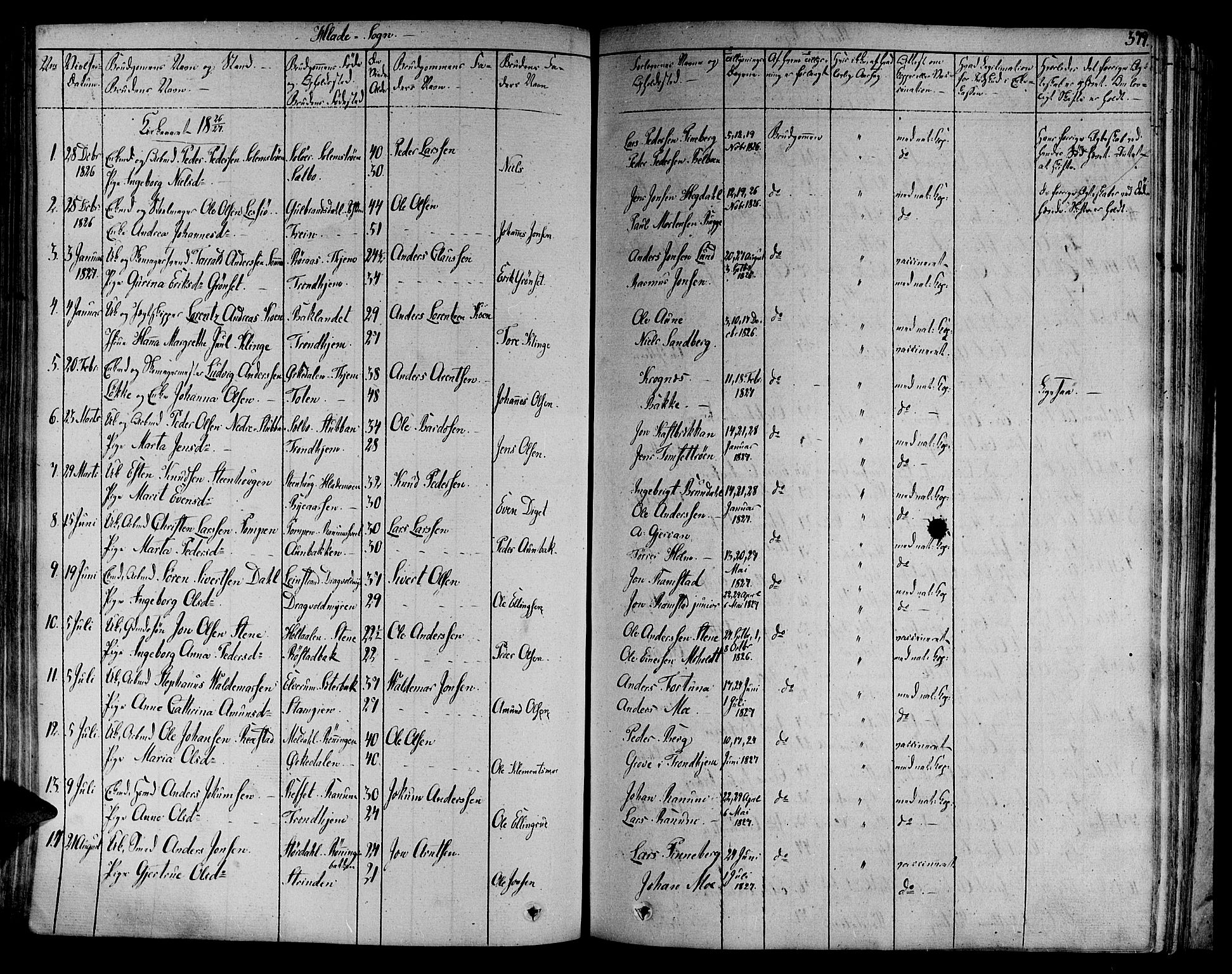 Ministerialprotokoller, klokkerbøker og fødselsregistre - Sør-Trøndelag, SAT/A-1456/606/L0286: Parish register (official) no. 606A04 /1, 1823-1840, p. 379