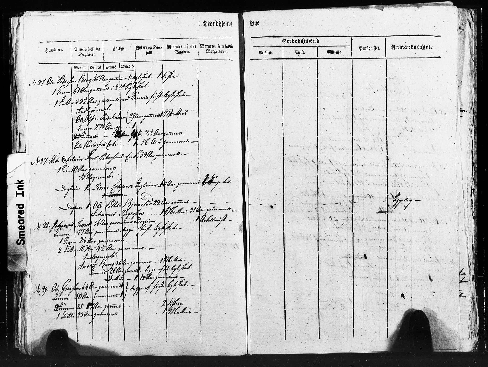 SAT, Census 1815 for Trondheim (transcript), 1815, p. 348