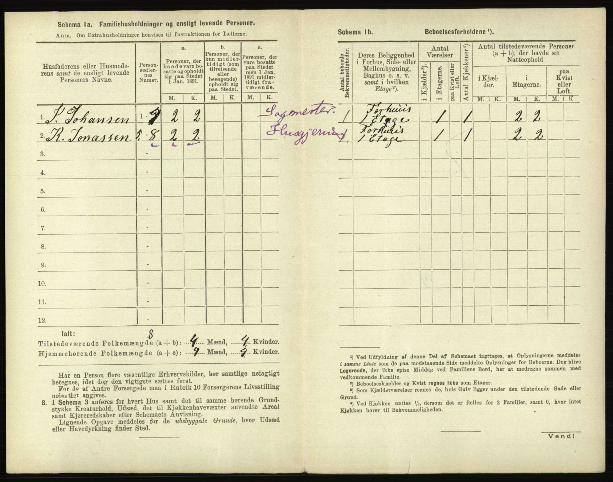 RA, 1891 census for 0104 Moss, 1891, p. 649