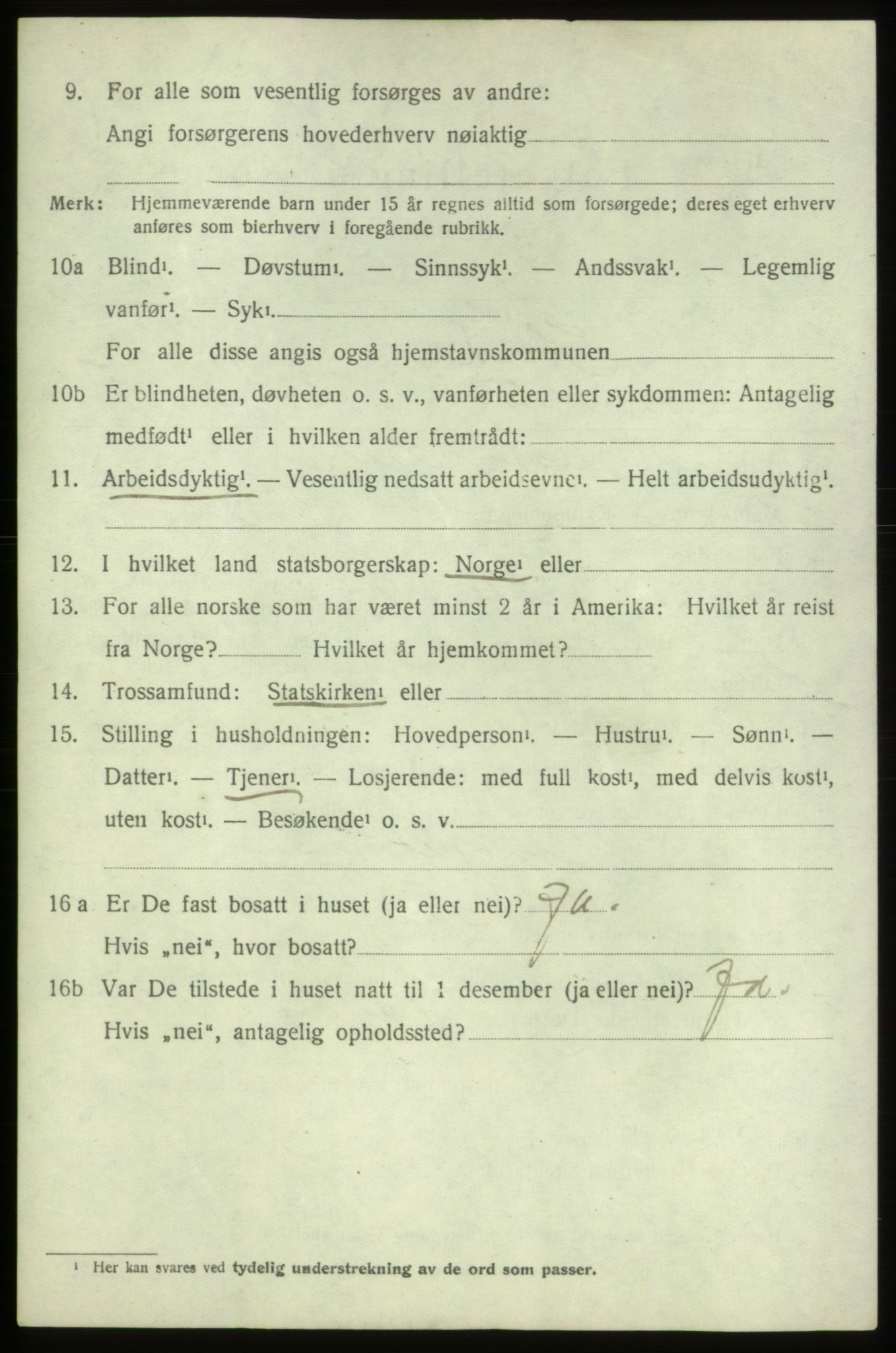 SAB, 1920 census for Stord, 1920, p. 7380