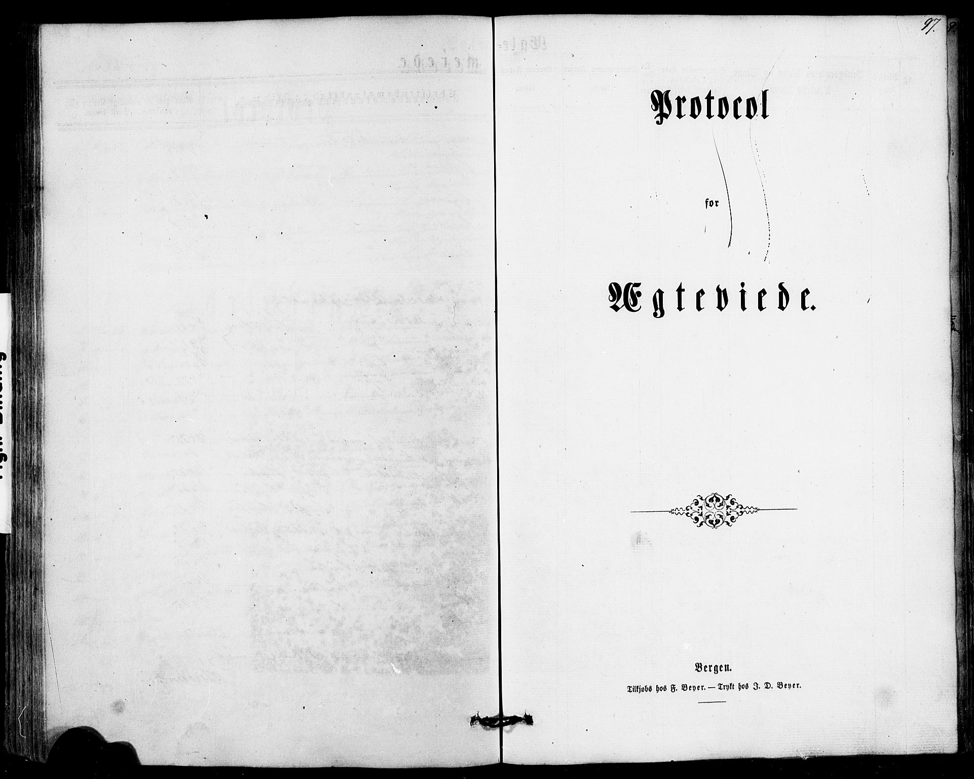 Fusa sokneprestembete, SAB/A-75401/H/Hab: Parish register (copy) no. A 1, 1861-1894, p. 97