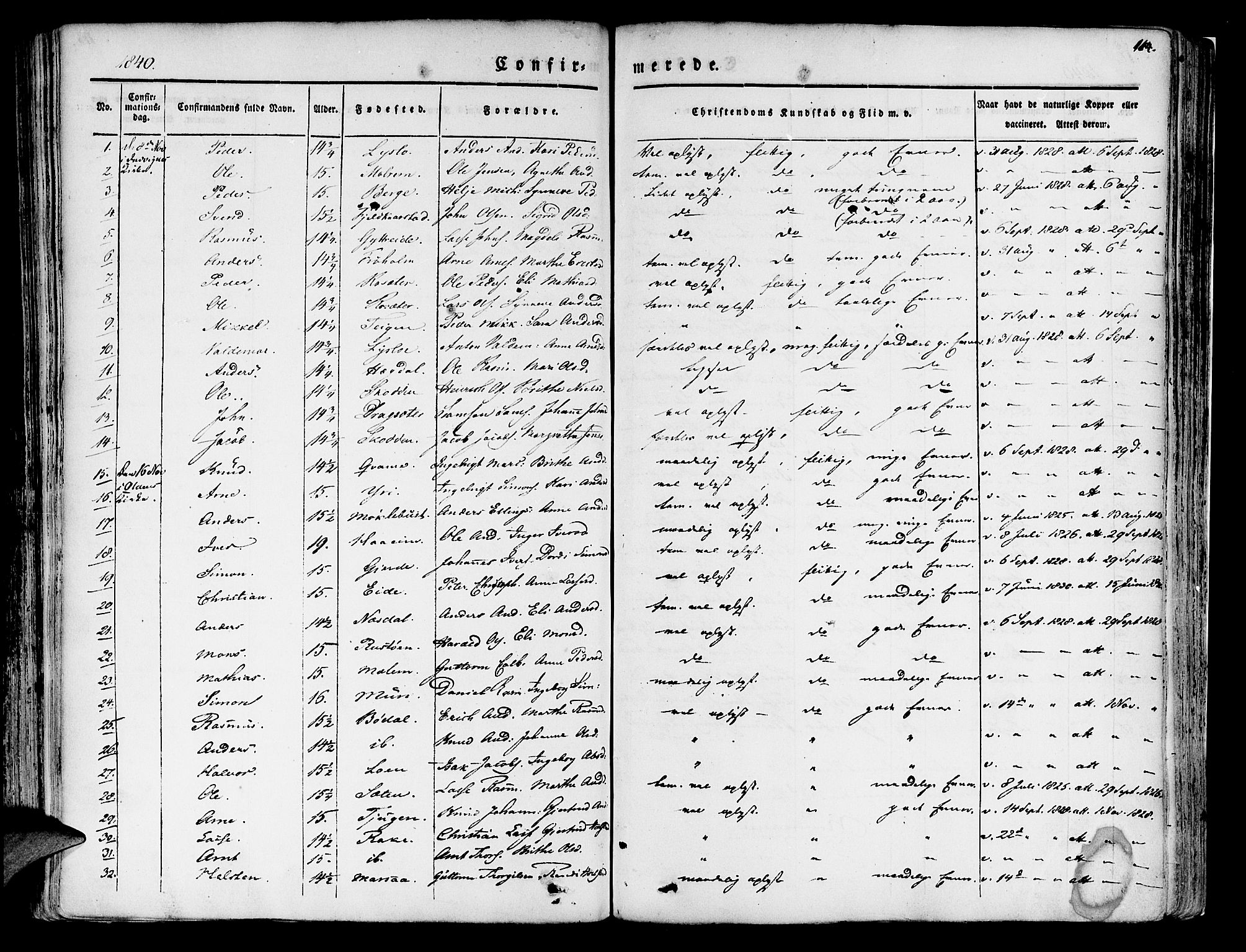 Innvik sokneprestembete, SAB/A-80501: Parish register (official) no. A 4I, 1831-1846, p. 214