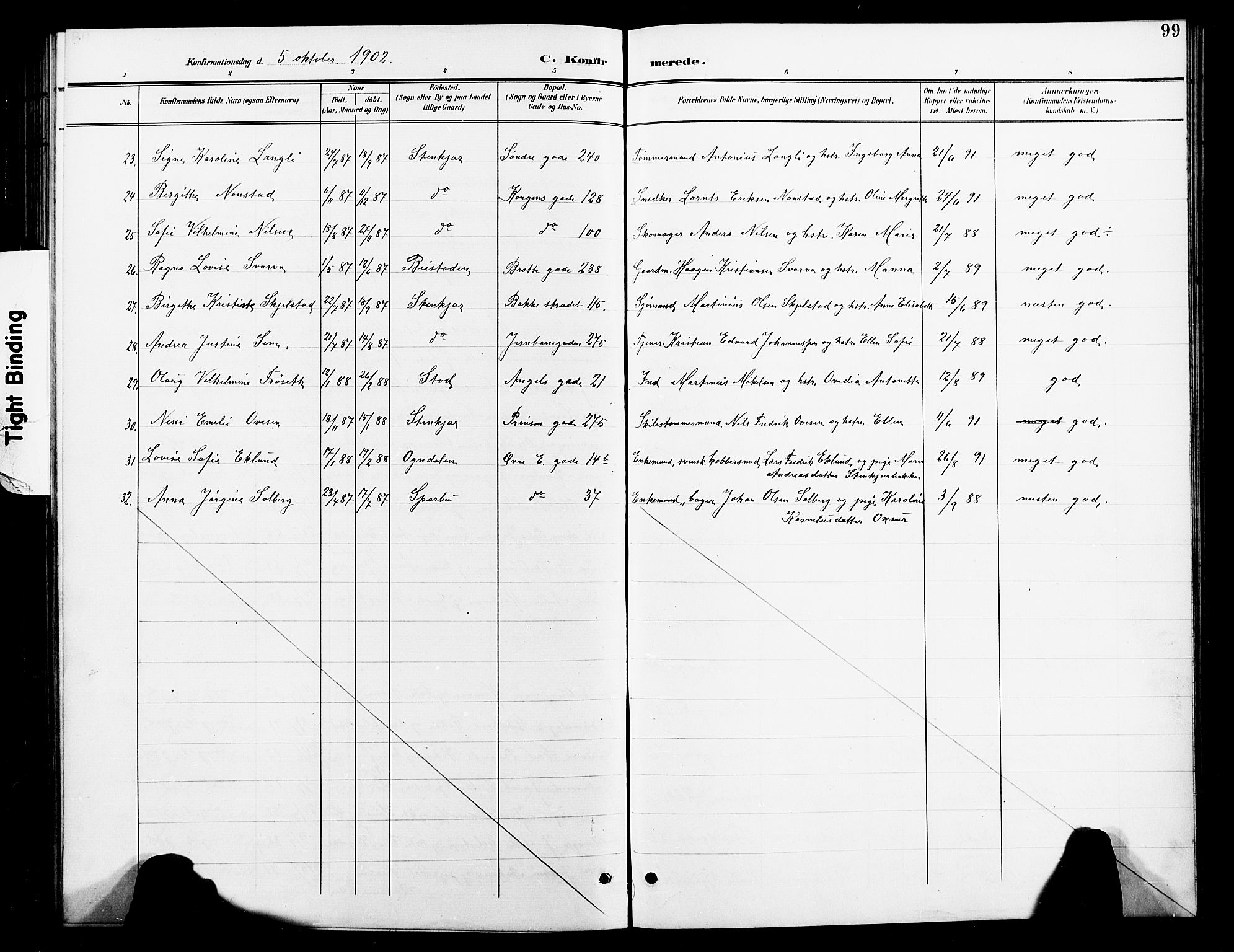Ministerialprotokoller, klokkerbøker og fødselsregistre - Nord-Trøndelag, SAT/A-1458/739/L0375: Parish register (copy) no. 739C03, 1898-1908, p. 99