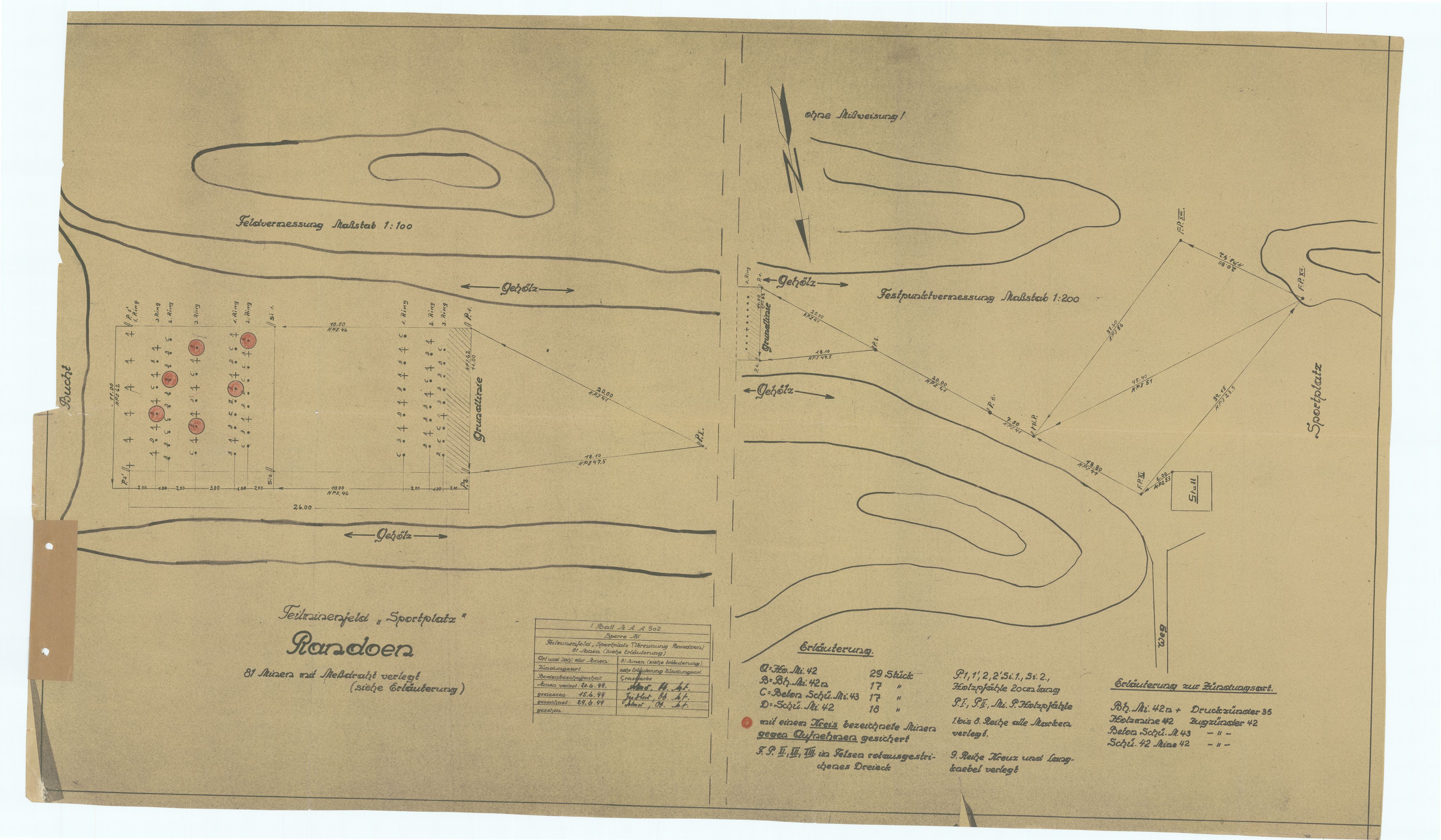 Forsvaret, Sørlandet sjøforsvarsdistrikt, RA/RAFA-3266/F/Fb/Fbf/L0323: Tyske landminefelter, 1945, p. 173