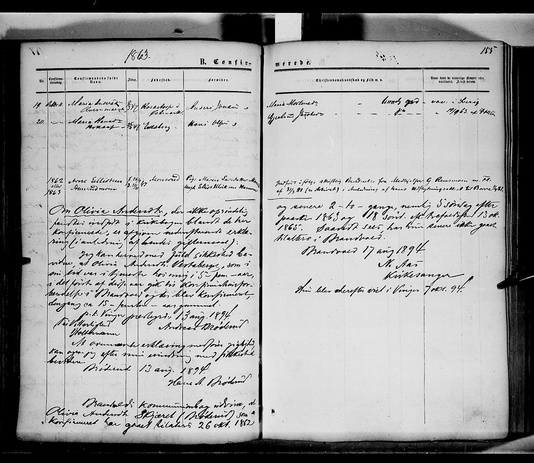 Grue prestekontor, AV/SAH-PREST-036/H/Ha/Haa/L0009: Parish register (official) no. 9, 1859-1863, p. 155