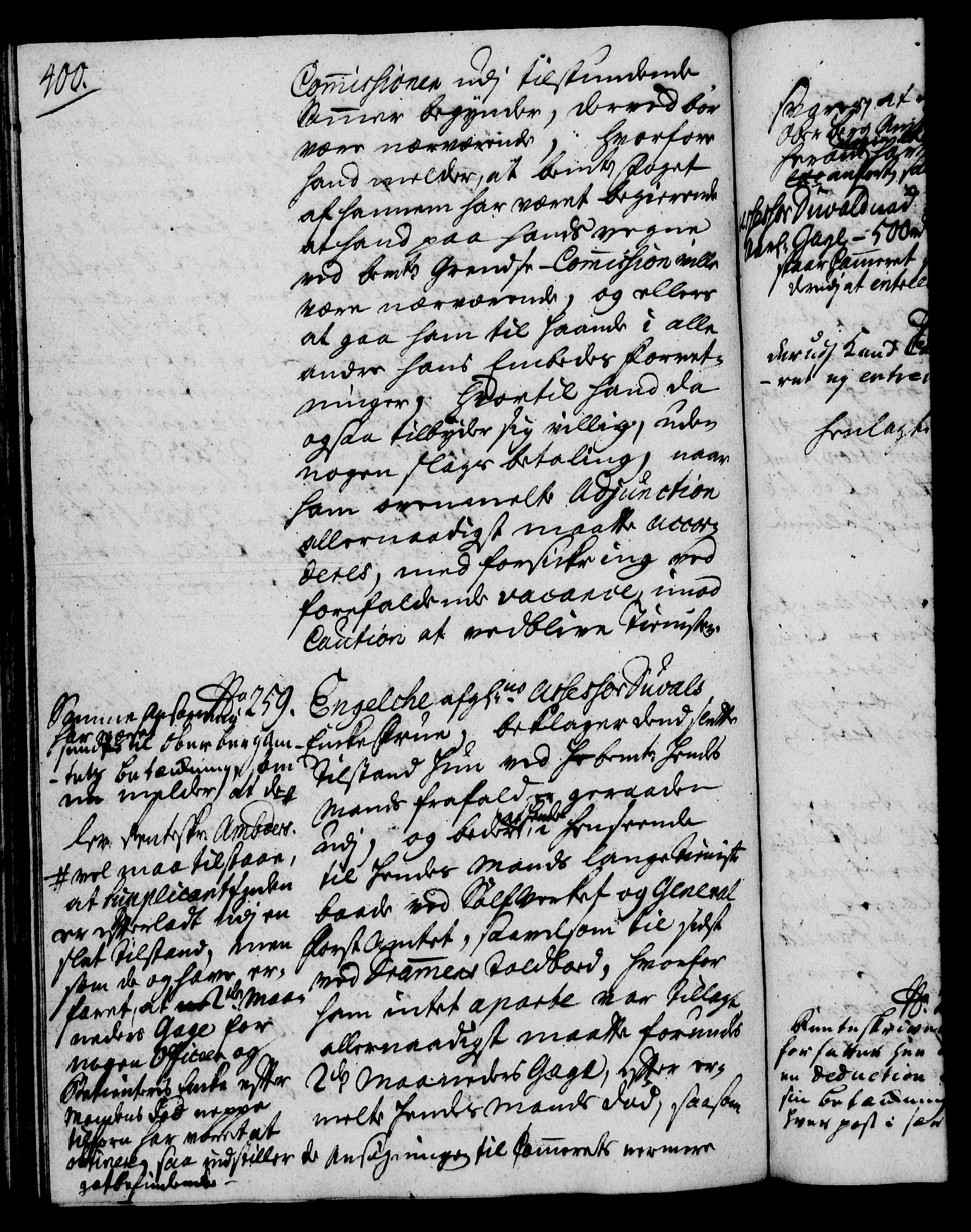 Rentekammeret, Kammerkanselliet, RA/EA-3111/G/Gh/Gha/L0022: Norsk ekstraktmemorialprotokoll (merket RK 53.67), 1739-1741, p. 400