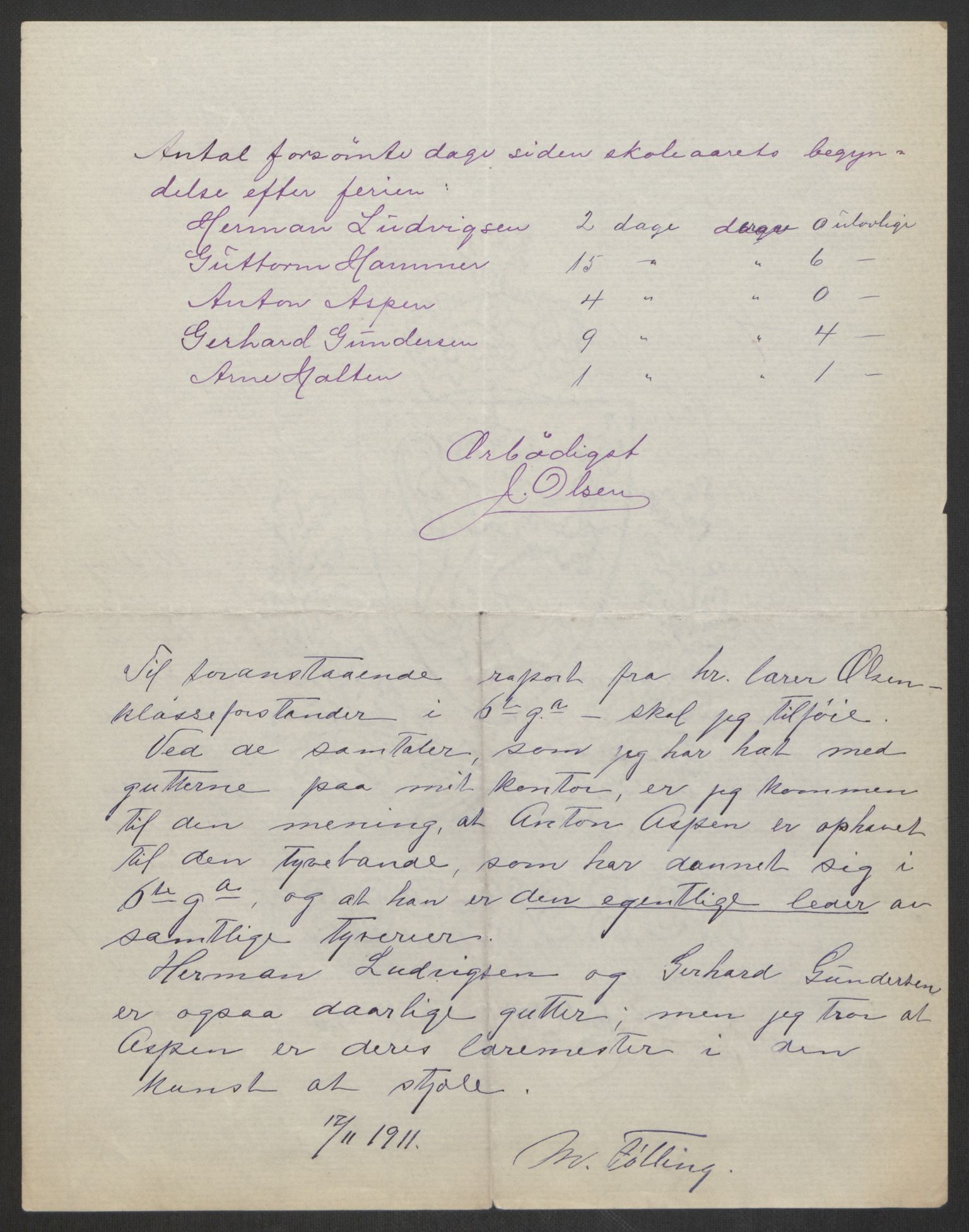 Falstad skolehjem, RA/S-1676/E/Eb/L0011: Elevmapper løpenr.. 240-260, 1911-1918, p. 297