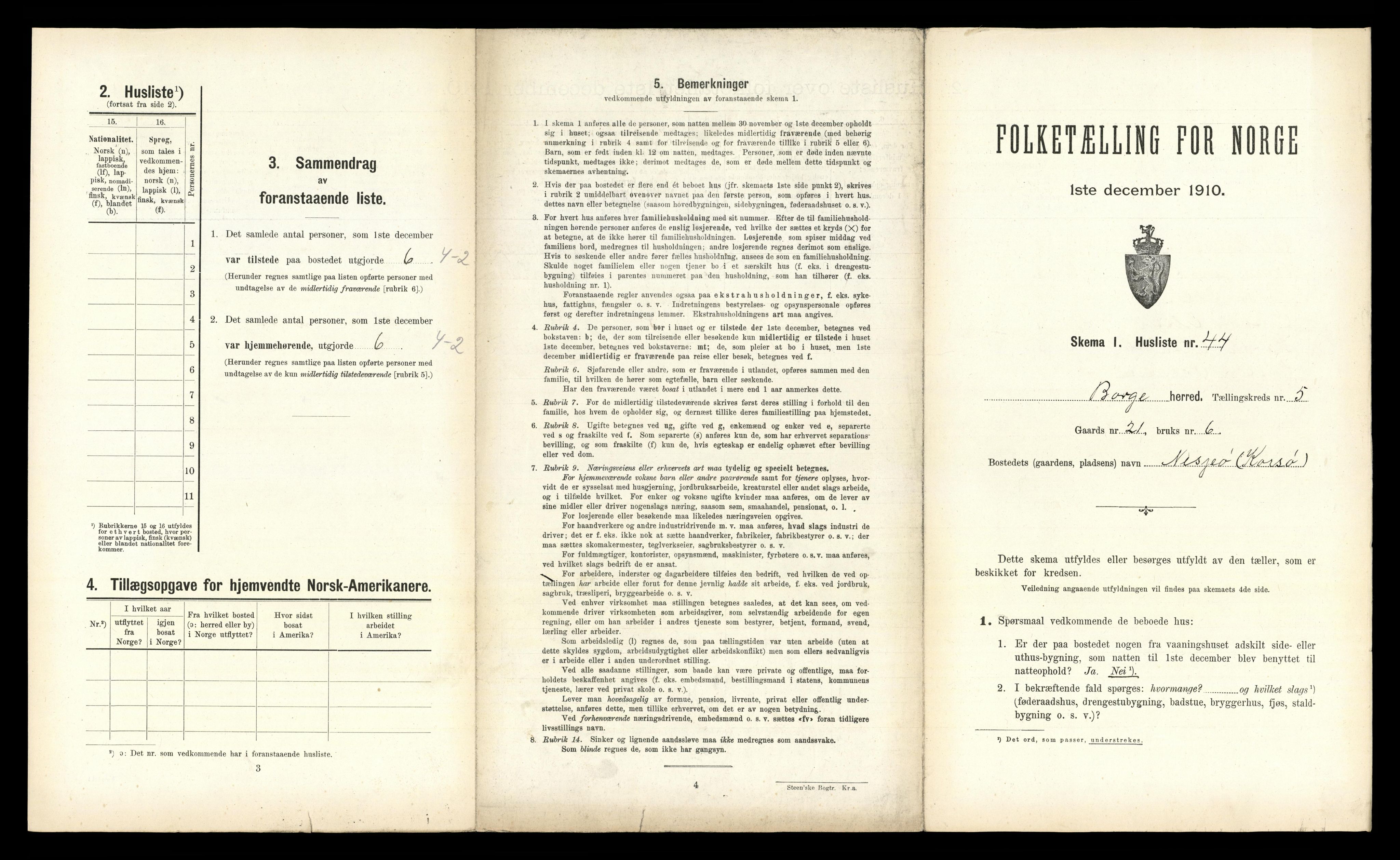 RA, 1910 census for Borge, 1910, p. 561