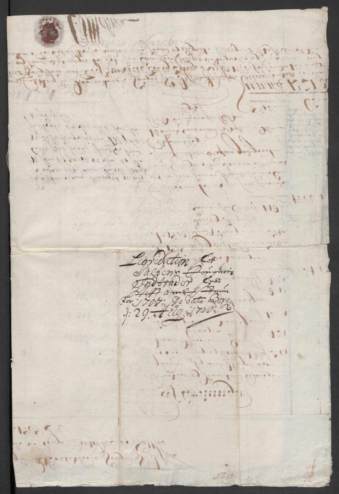 Rentekammeret inntil 1814, Reviderte regnskaper, Fogderegnskap, AV/RA-EA-4092/R66/L4581: Fogderegnskap Salten, 1707-1710, p. 10