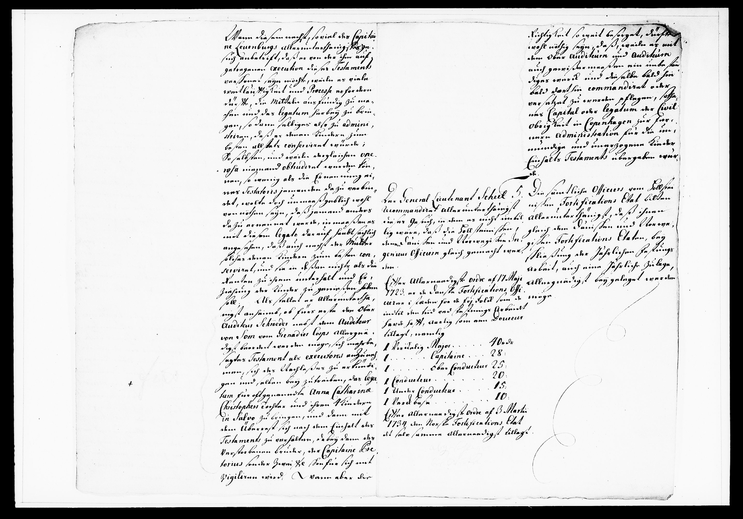 Krigskollegiet, Krigskancelliet, DRA/A-0006/-/1122-1129: Refererede sager, 1735, p. 151