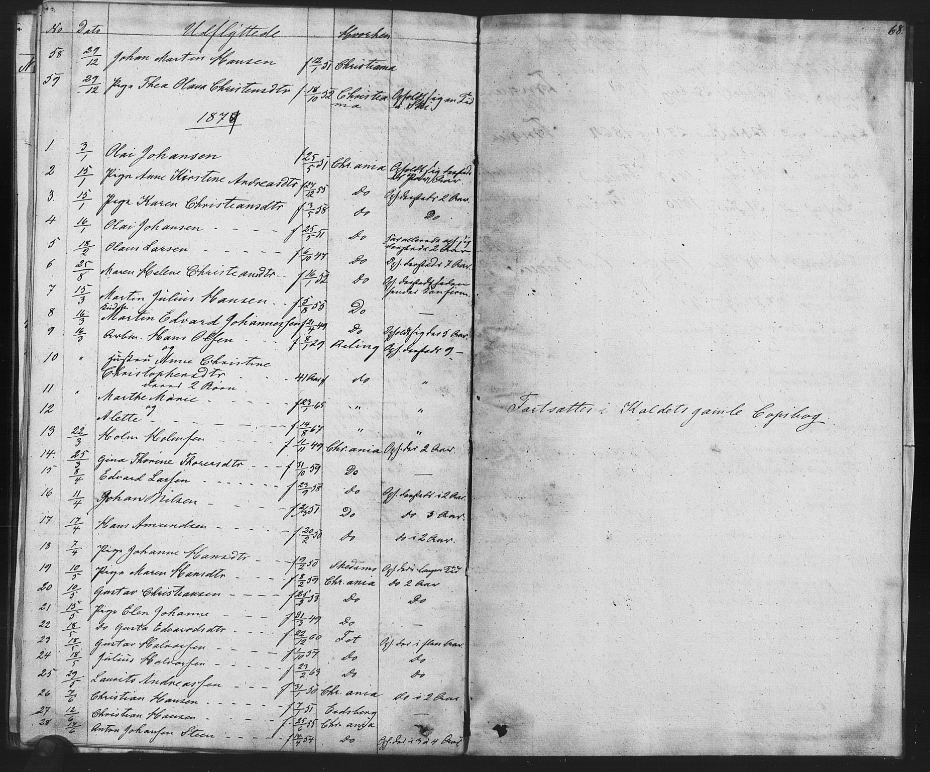 Enebakk prestekontor Kirkebøker, SAO/A-10171c/F/Fa/L0014: Parish register (official) no. I 14, 1833-1878, p. 68