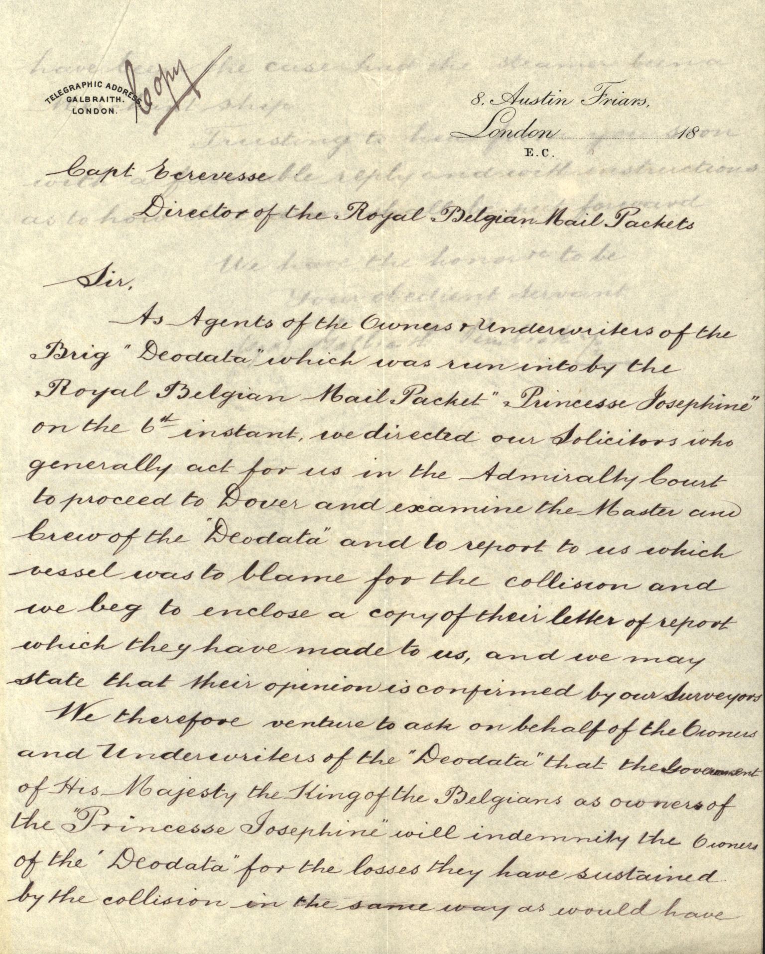 Pa 63 - Østlandske skibsassuranceforening, VEMU/A-1079/G/Ga/L0023/0010: Havaridokumenter / Johannes Rød, Deodata, Eidsvold, Bothnia, Brillant, 1889, p. 14