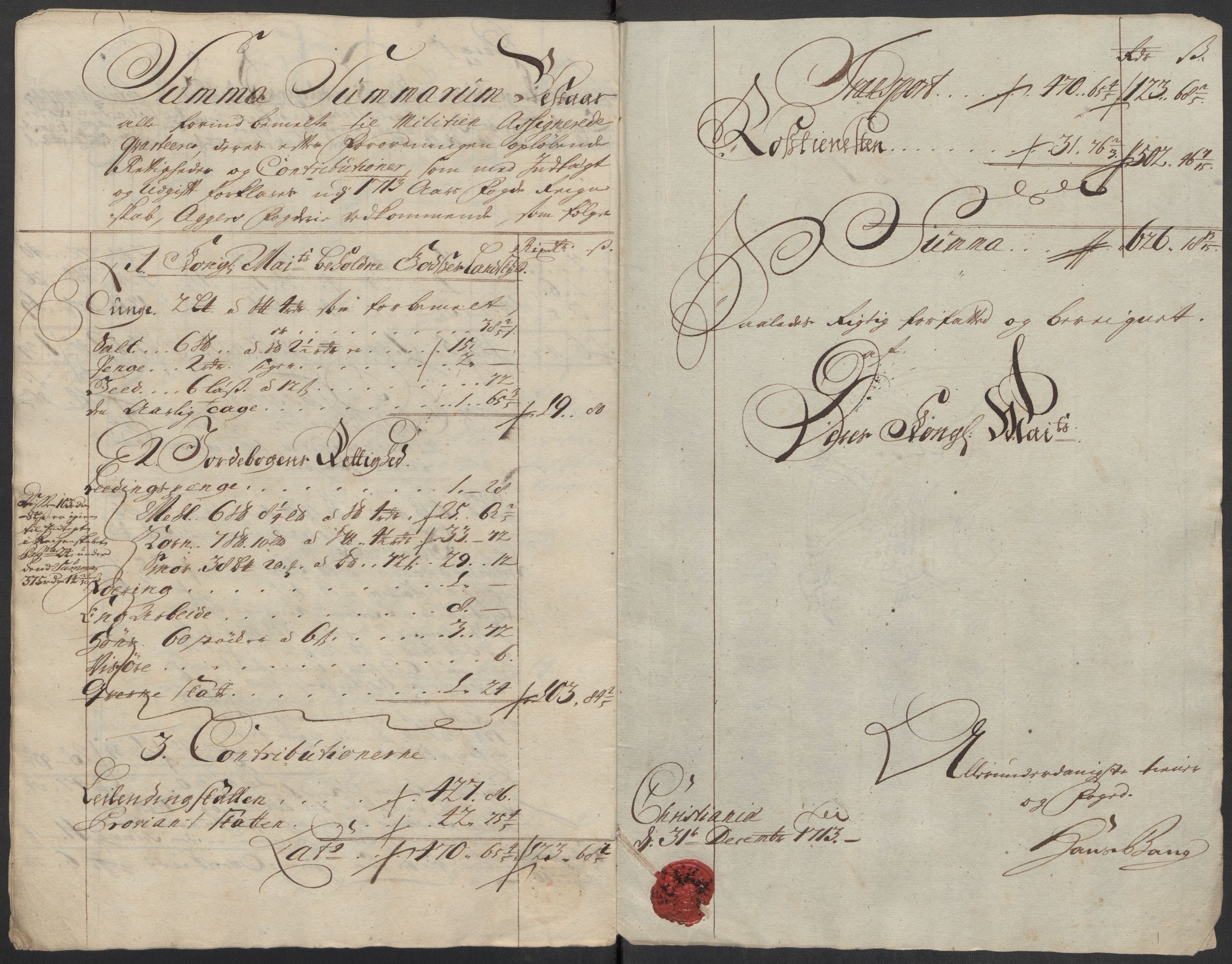 Rentekammeret inntil 1814, Reviderte regnskaper, Fogderegnskap, AV/RA-EA-4092/R10/L0451: Fogderegnskap Aker og Follo, 1713-1714, p. 174