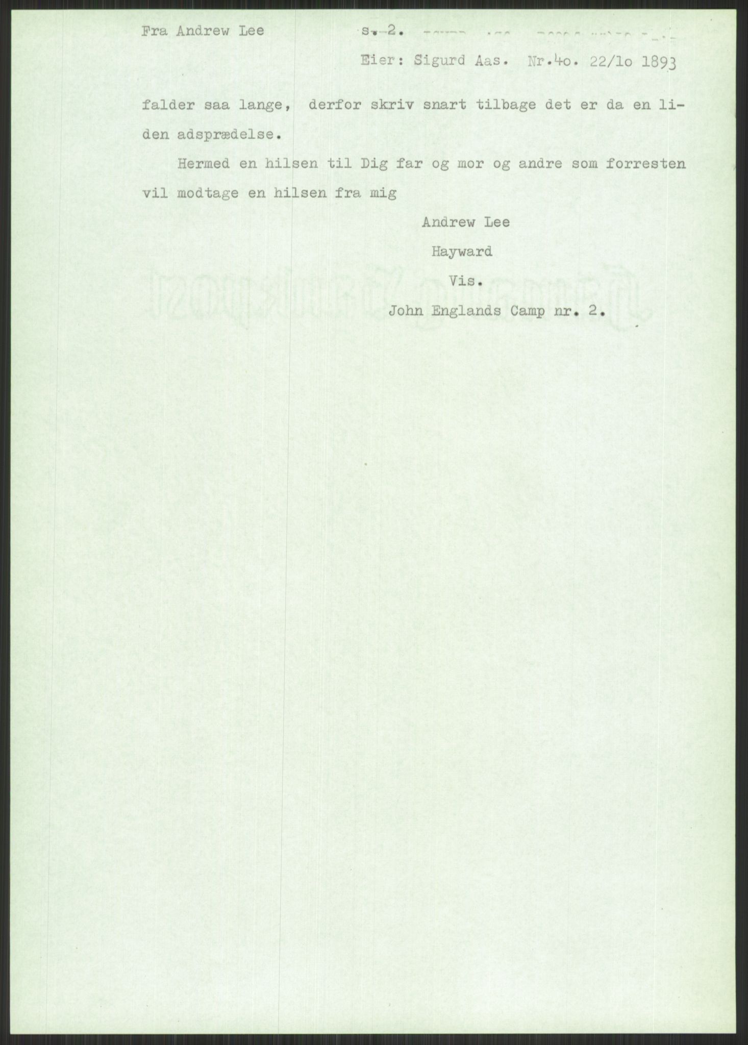 Samlinger til kildeutgivelse, Amerikabrevene, AV/RA-EA-4057/F/L0034: Innlån fra Nord-Trøndelag, 1838-1914, p. 475