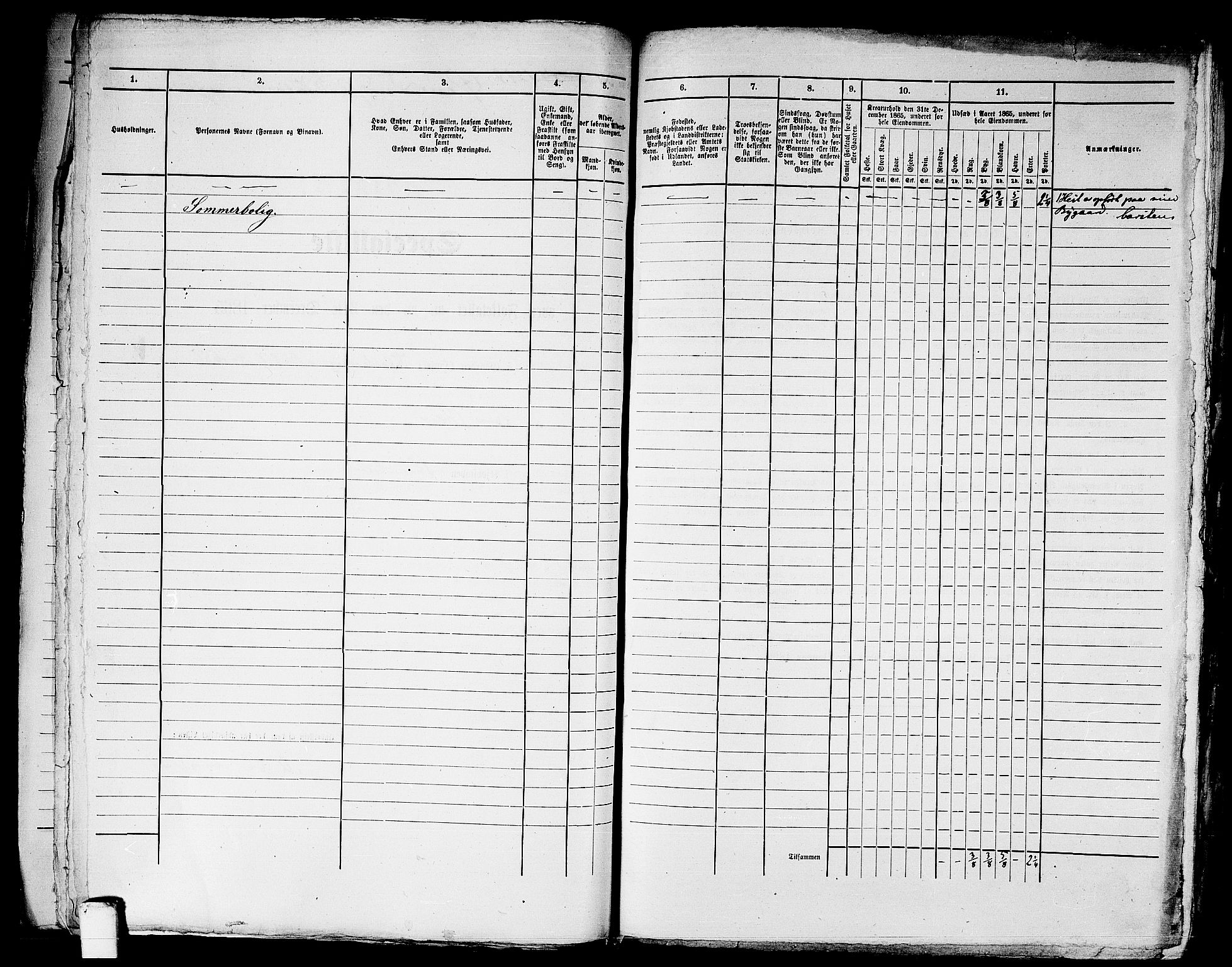 RA, 1865 census for Trondheim, 1865, p. 2688