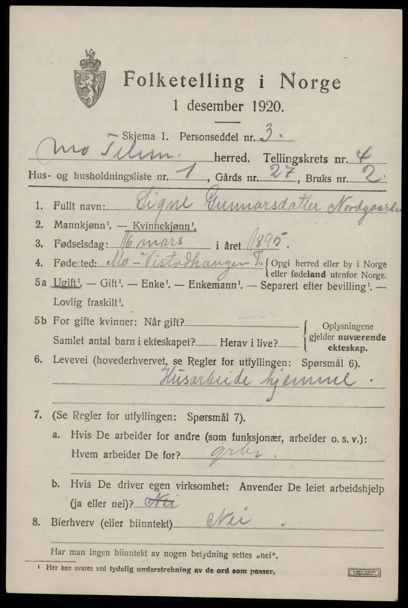 SAKO, 1920 census for Mo, 1920, p. 1652