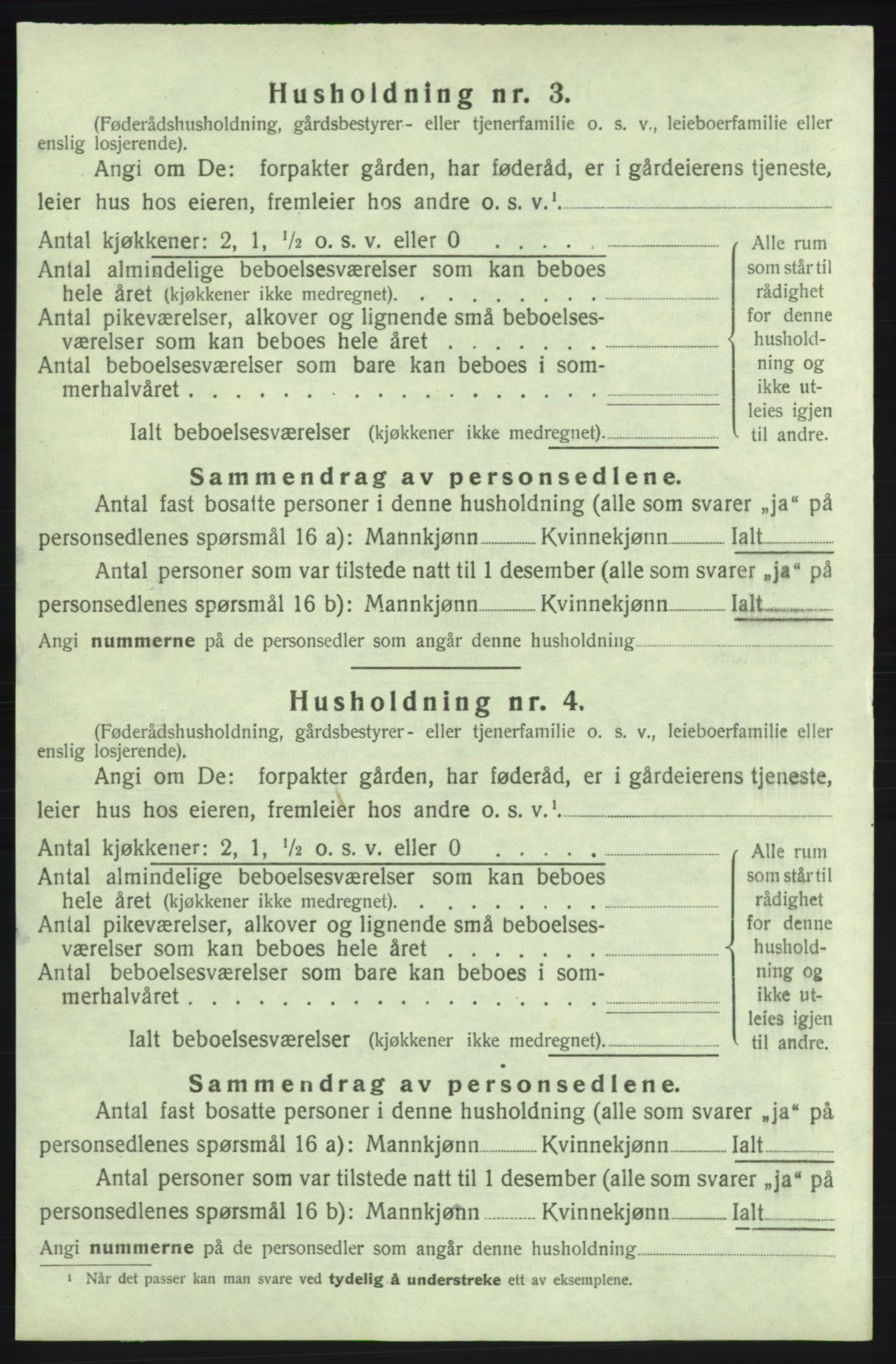 SAB, 1920 census for Kvinnherad, 1920, p. 313