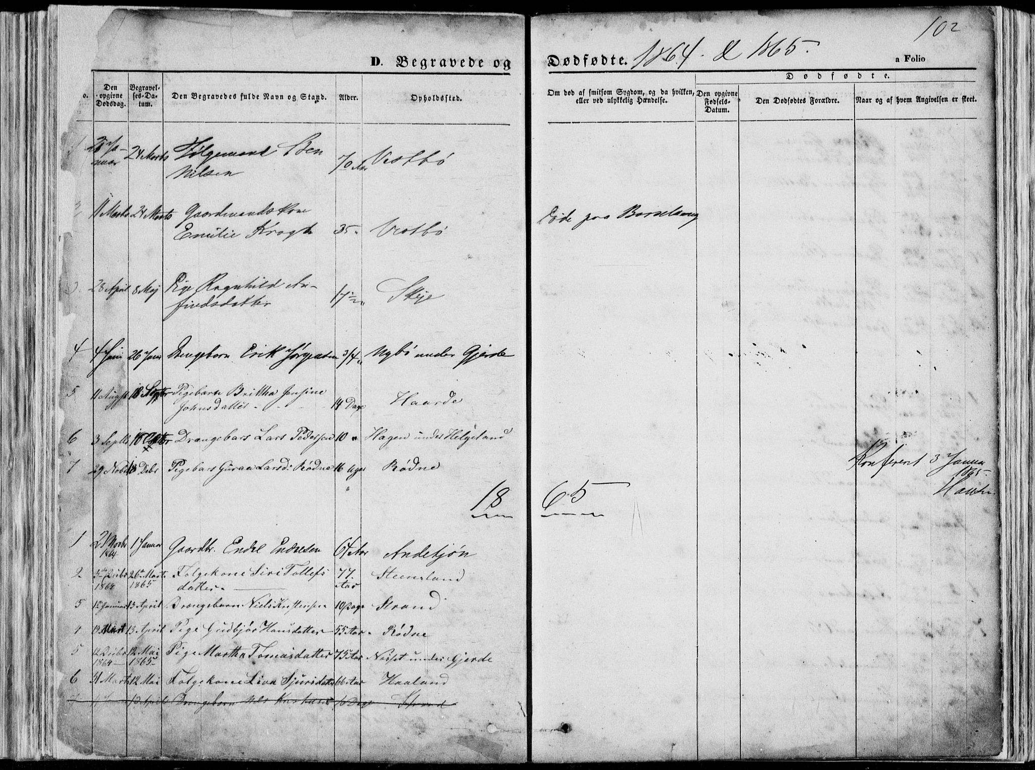Vikedal sokneprestkontor, SAST/A-101840/01/V: Parish register (copy) no. B 10, 1864-1926, p. 102
