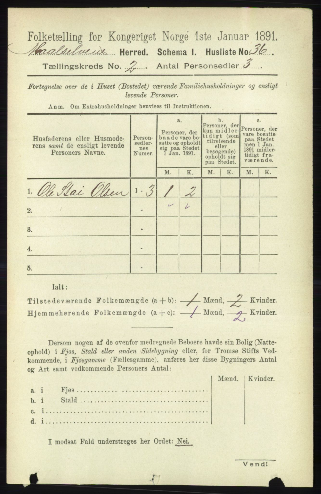 RA, 1891 census for 1924 Målselv, 1891, p. 297