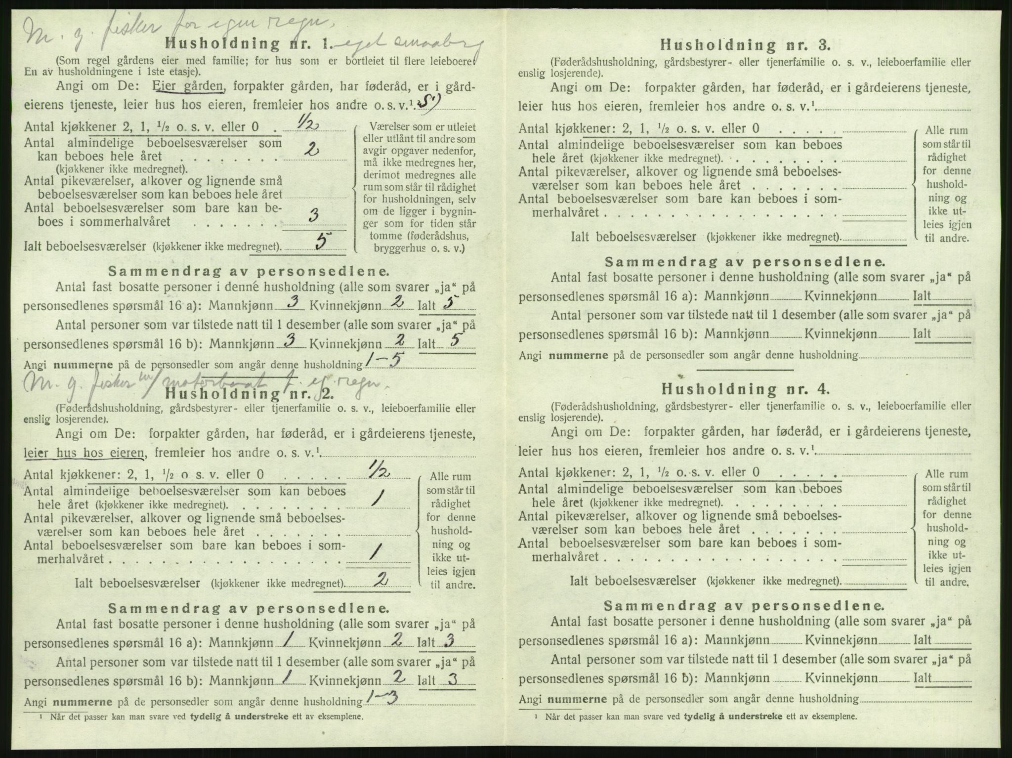 SAT, 1920 census for Brattvær, 1920, p. 179