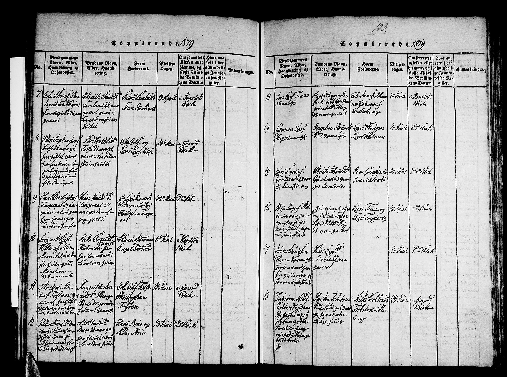 Strandebarm sokneprestembete, SAB/A-78401/H/Haa: Parish register (official) no. A 5, 1816-1826, p. 193