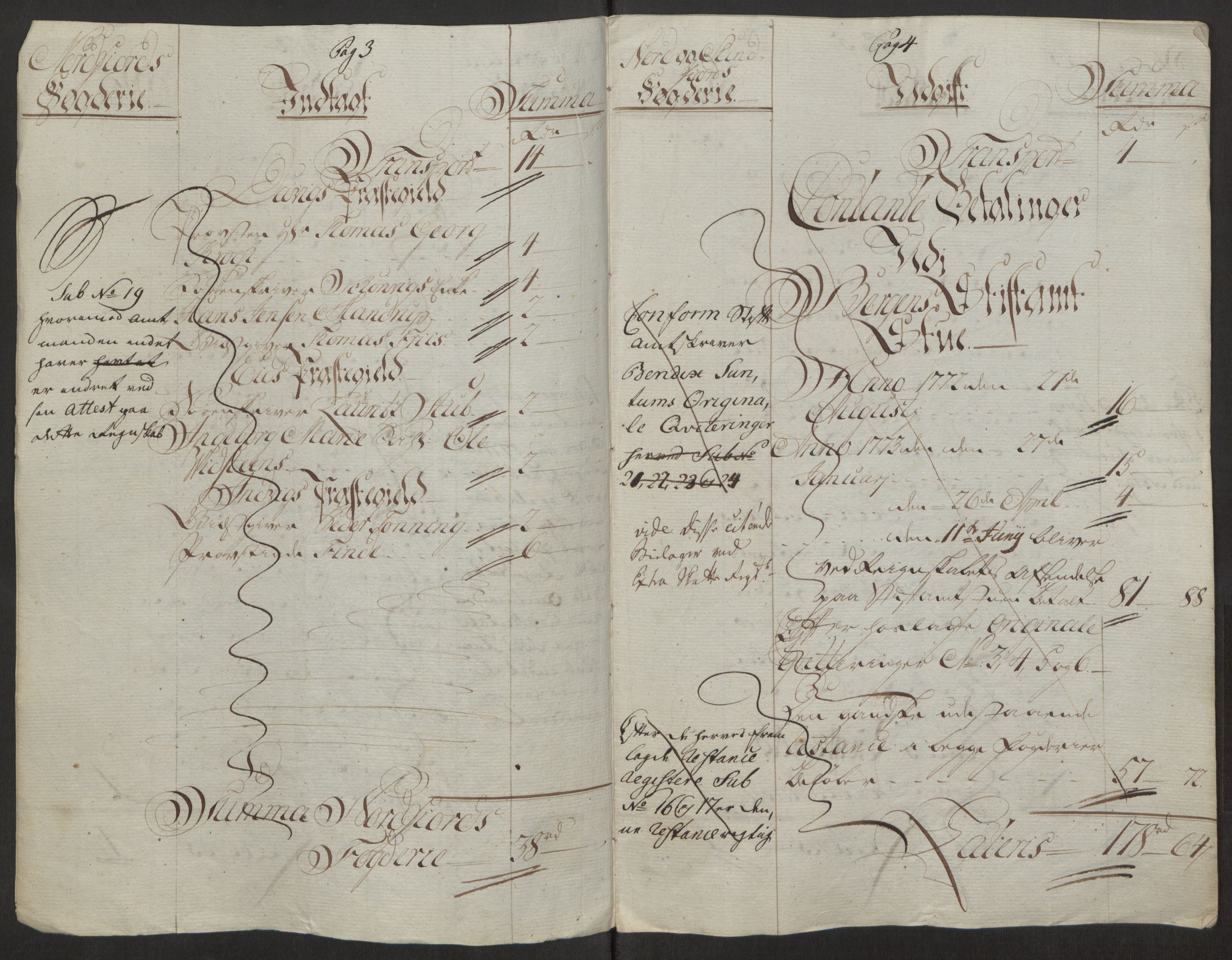Rentekammeret inntil 1814, Reviderte regnskaper, Fogderegnskap, RA/EA-4092/R53/L3551: Ekstraskatten Sunn- og Nordfjord, 1772, p. 25
