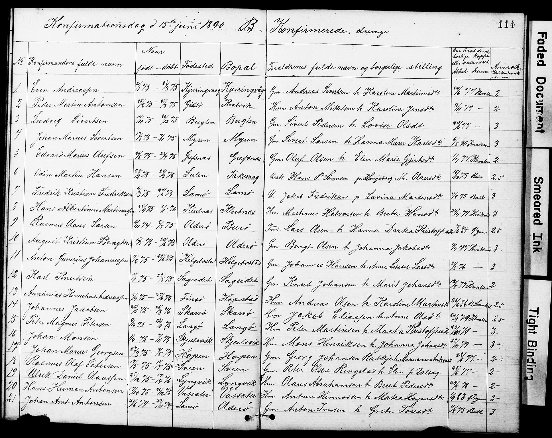 Ministerialprotokoller, klokkerbøker og fødselsregistre - Sør-Trøndelag, SAT/A-1456/634/L0541: Parish register (copy) no. 634C03, 1874-1891, p. 114